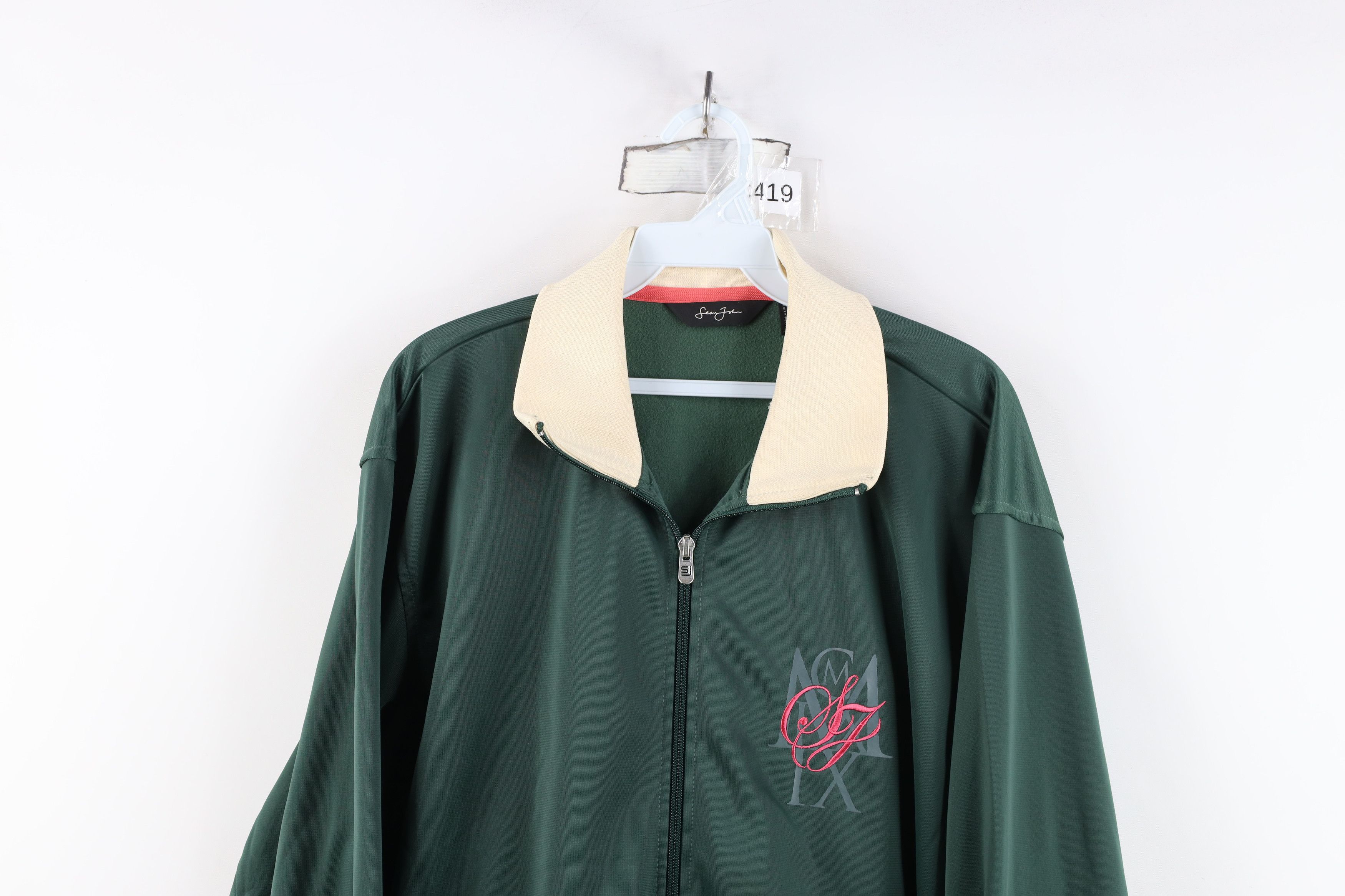 Sean John Vintage Y2K Sean John Spell Out Hip Hop Track Jacket Green Size US L / EU 52-54 / 3 - 2 Thumbnail