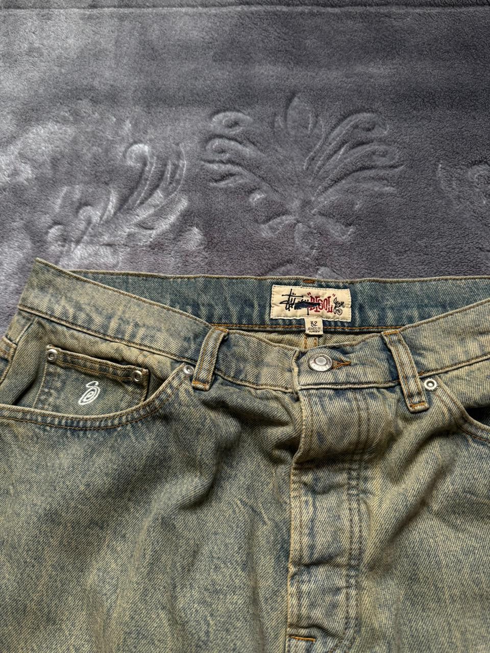Stussy CC28 Beach Wash Big Ol Jeans in Blue/Beach Wash Size 32" / US 10 / IT 46 - 3 Thumbnail