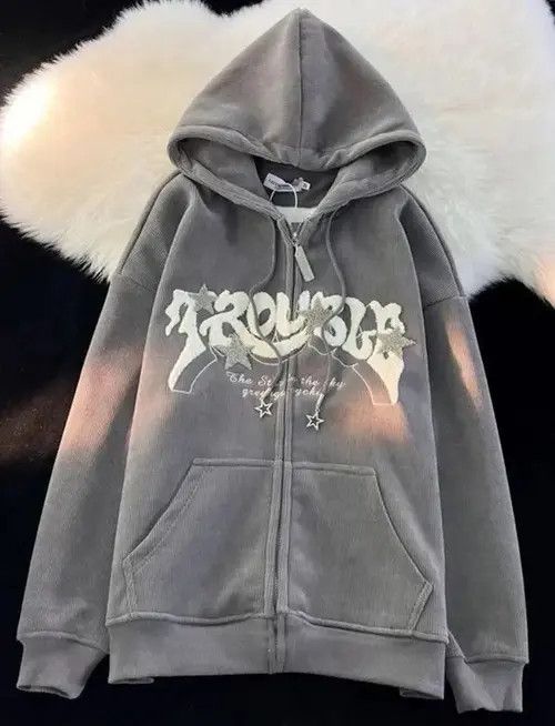 Japanese Brand Hoodie Letter Embroidery Hoodies Size US S / EU 44-46 / 1 - 2 Thumbnail