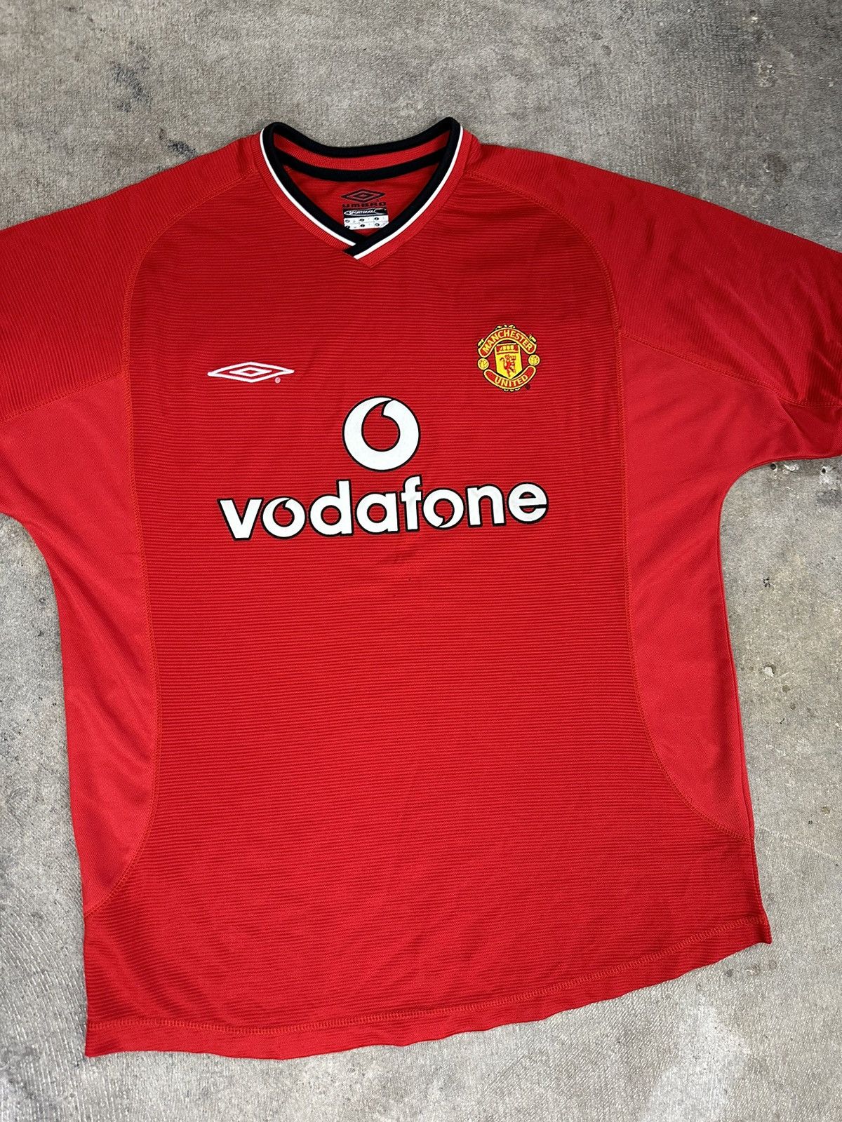 Adidas × Vintage Umbro 01-02 Manchester United Soccer Jersey Kit Home RARE Size US L / EU 52-54 / 3 - 3 Thumbnail
