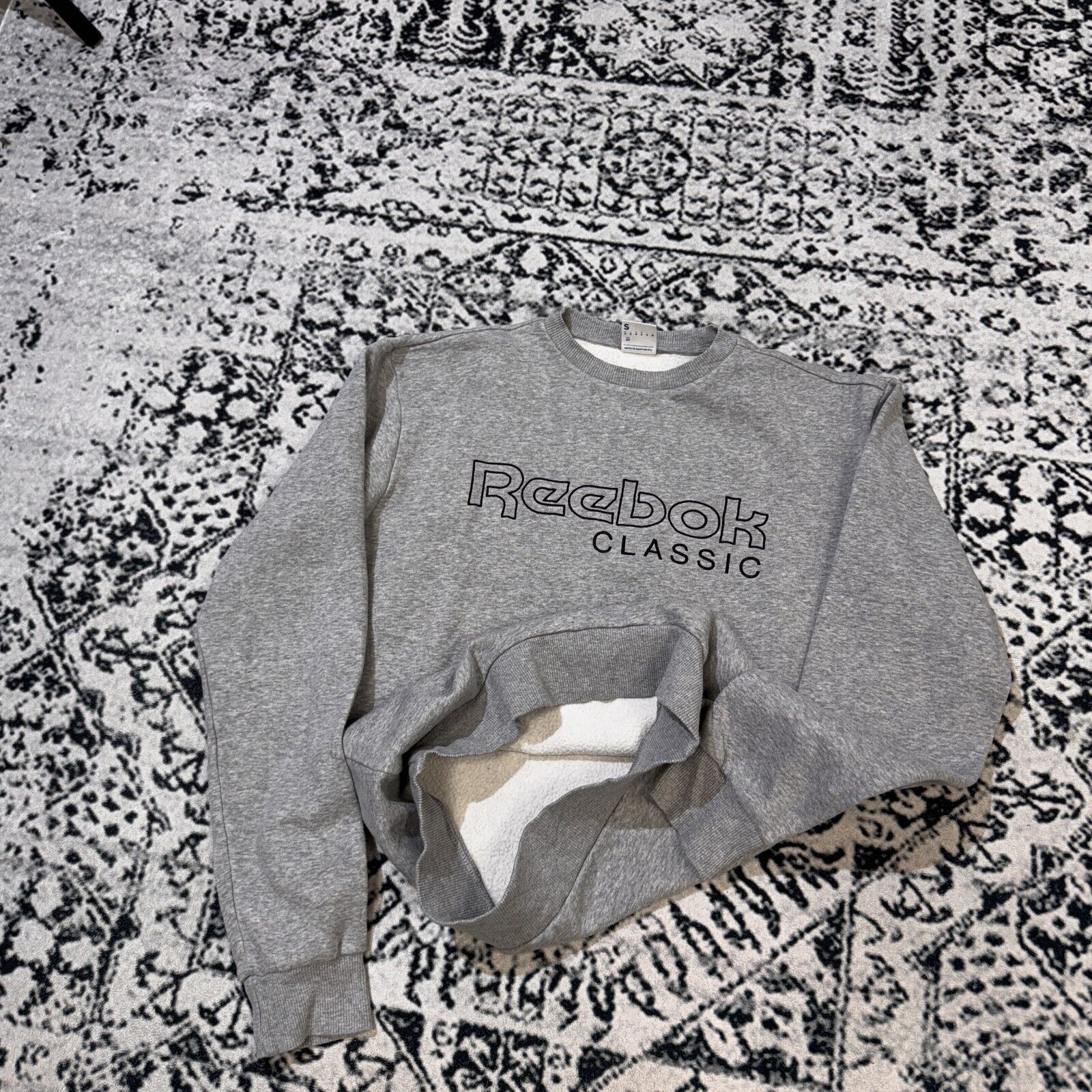 Reebok × Vintage Vintage Reebok Gray Cotton Crewneck Size S 90s Sport Logo Size US S / EU 44-46 / 1 - 9 Thumbnail