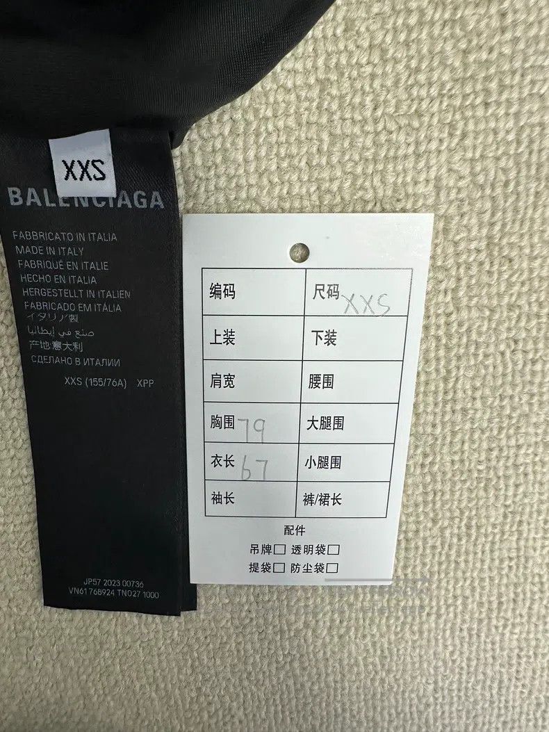 Balenciaga Balenciaga Letter Printed Baseball Collar Single Breasted Size US XXS / EU 40 - 5 Thumbnail