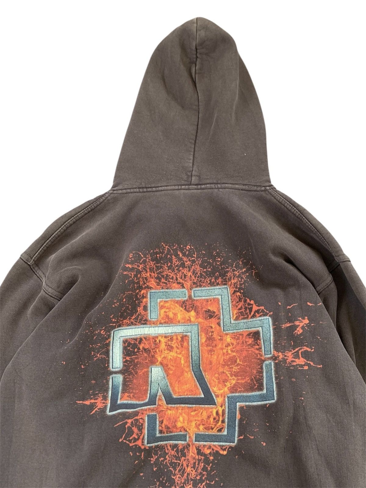 Vintage Vintage Faded Rammstein Hoodie Size US L / EU 52-54 / 3 - 4 Thumbnail