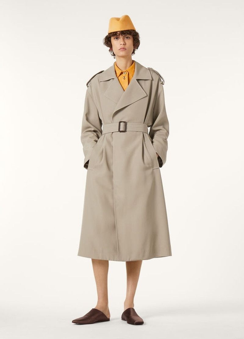 Loro Piana o1srvl11e0526 FAP3113 Gale Trench Coat in Beige Size L / US 10 / IT 46 - 4 Thumbnail