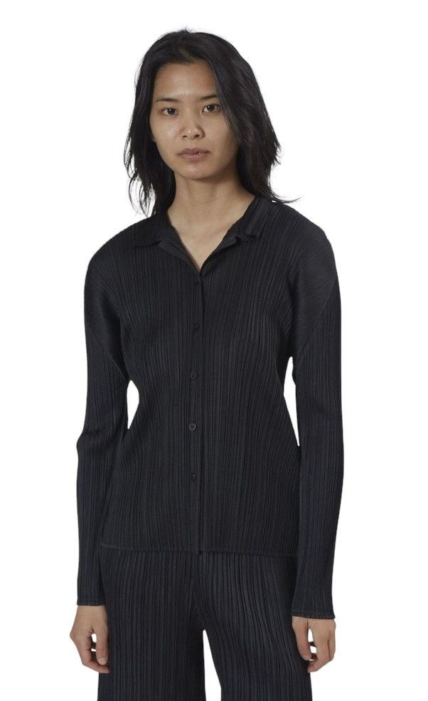 Issey Miyake Pleats Please Pleated Basics Button Ups Size L / US 10 / IT 46 - 1 Thumbnail