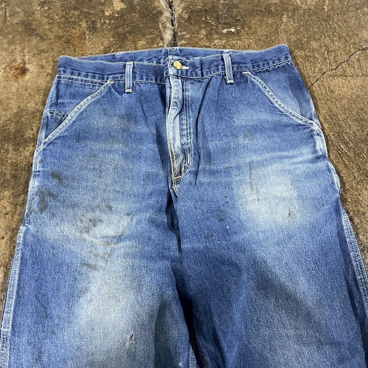Carhartt × Vintage Crazy Vintage Carhartt Carpenter Jeans Faded Workwear Skater Size US 36 / EU 52 - 11 Thumbnail