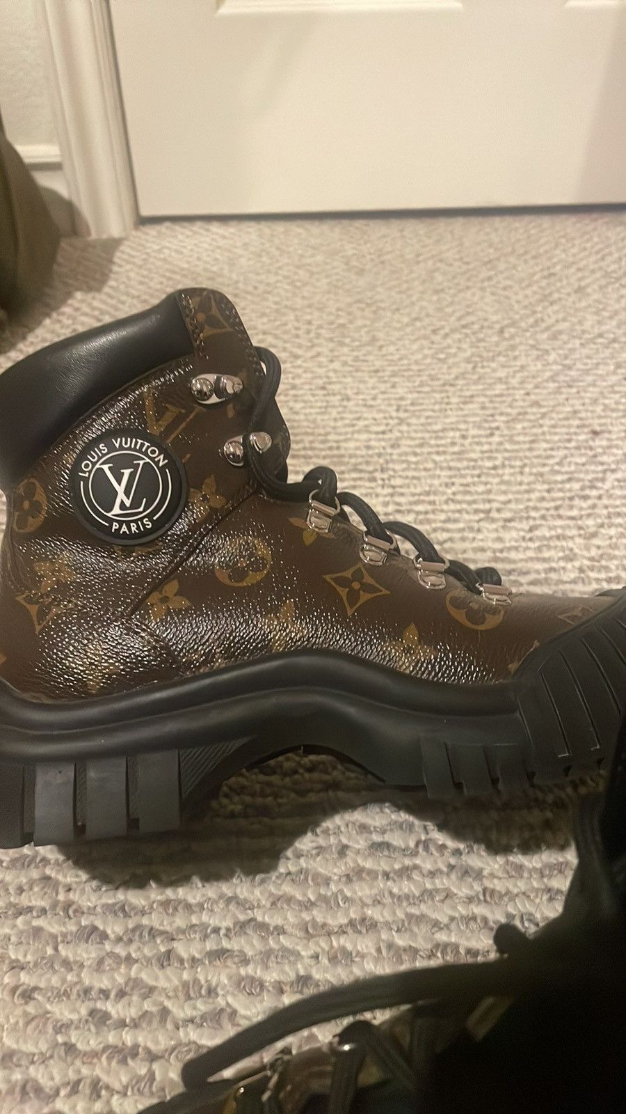 Louis Vuitton Louis Vuitton Ruby Flat Ranger Boots Size US 7.5 / IT 37.5 - 10 Thumbnail