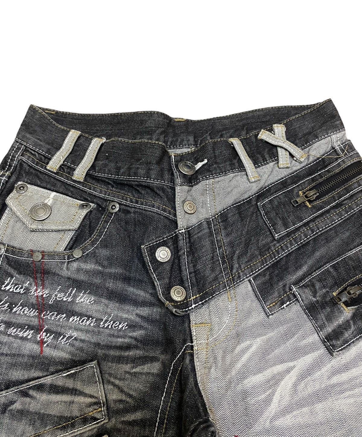 Japanese Brand × Le Grande Bleu (L.G.B.) Rare Design Vintage Japanese Brand Paddling Jeans 2000s Size US 29 - 9 Thumbnail