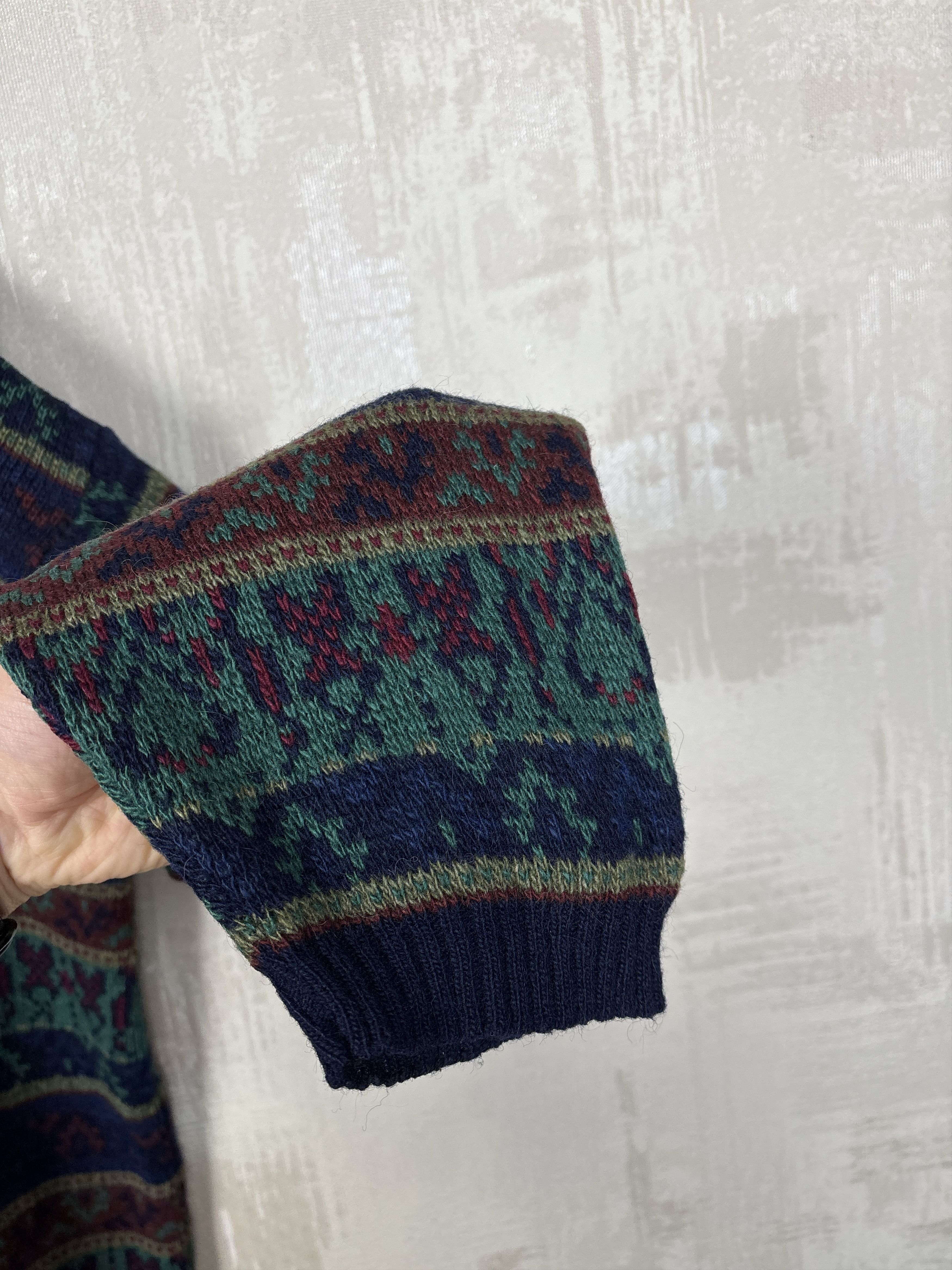 Other Dunn & Co Vintage Knit Sweater Wool Blend Fair Isle Pattern Size US L / EU 52-54 / 3 - 10 Thumbnail