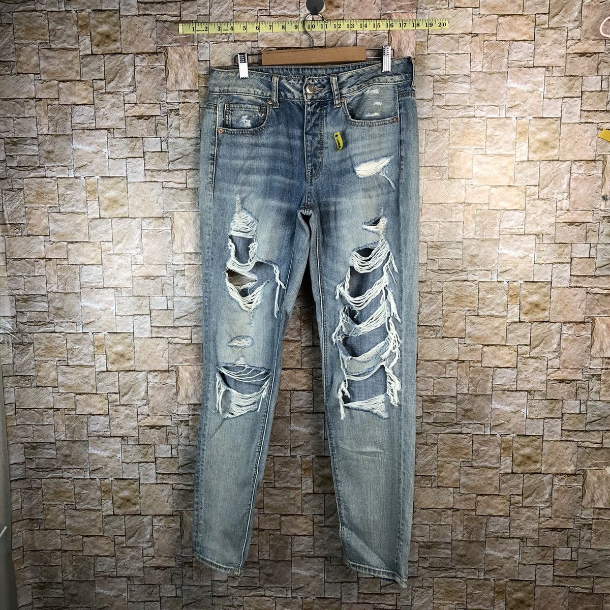 American Eagle Outfitters American Eagle Blue Distressed Denim Pants #A1006 Size 28" / US 6 / IT 42 - 1 Thumbnail