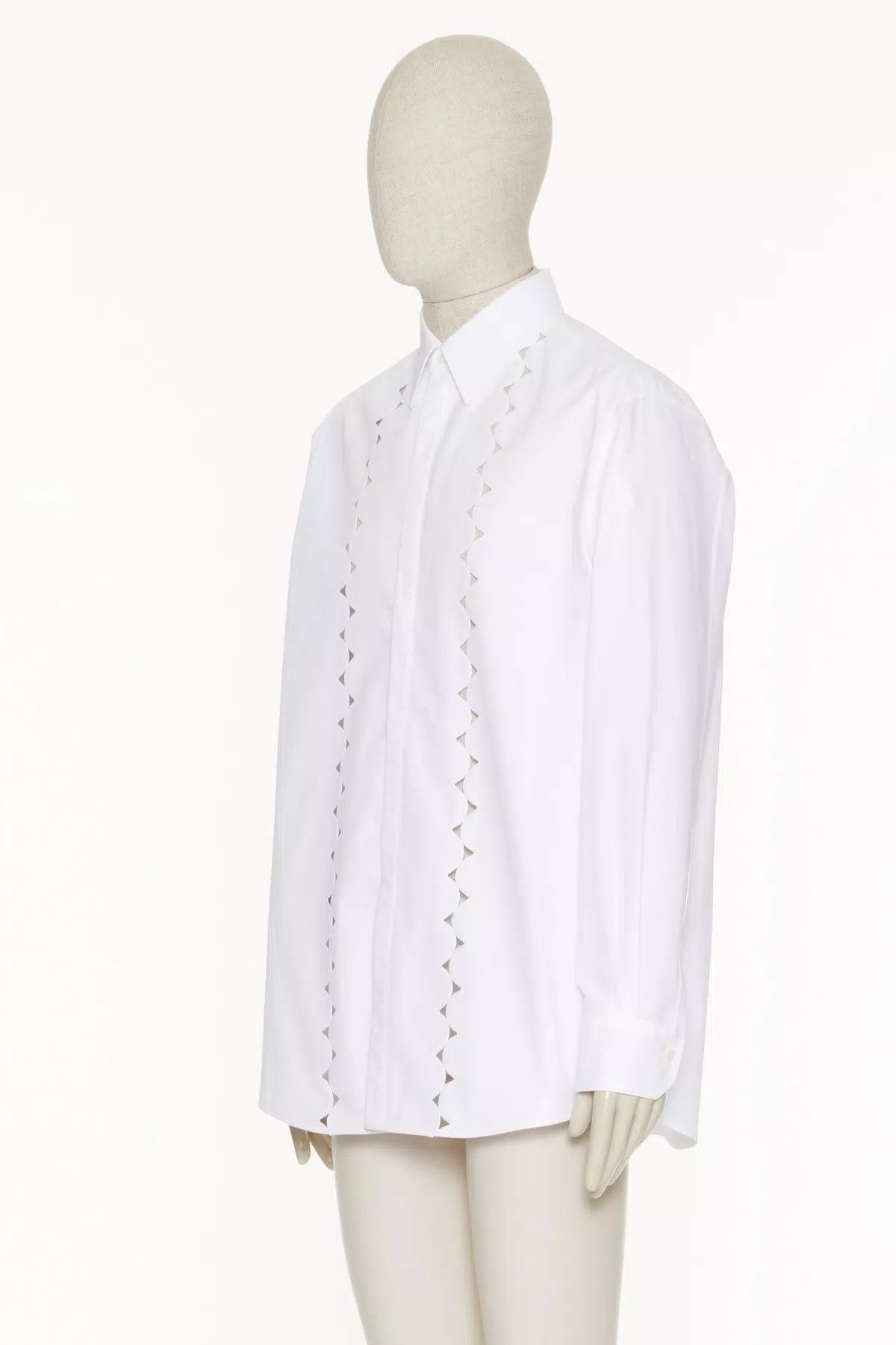 Valentino oc11z0725 Poplin Shirt in White Size US L / EU 52-54 / 3 - 2 Thumbnail