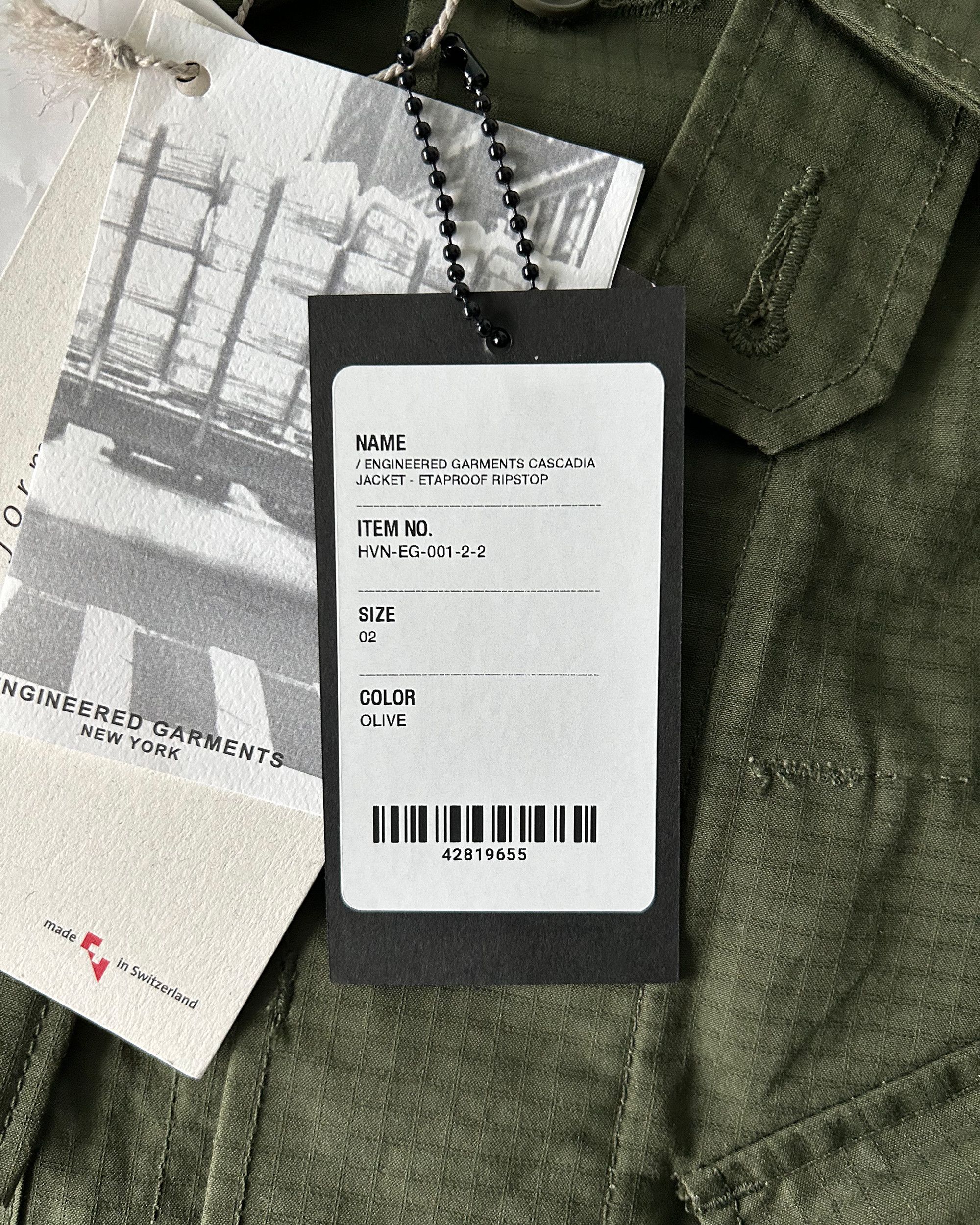 Engineered Garments Cascadia Jacket – EtaProof 220 Ripstop Size US M / EU 48-50 / 2 - 5 Thumbnail