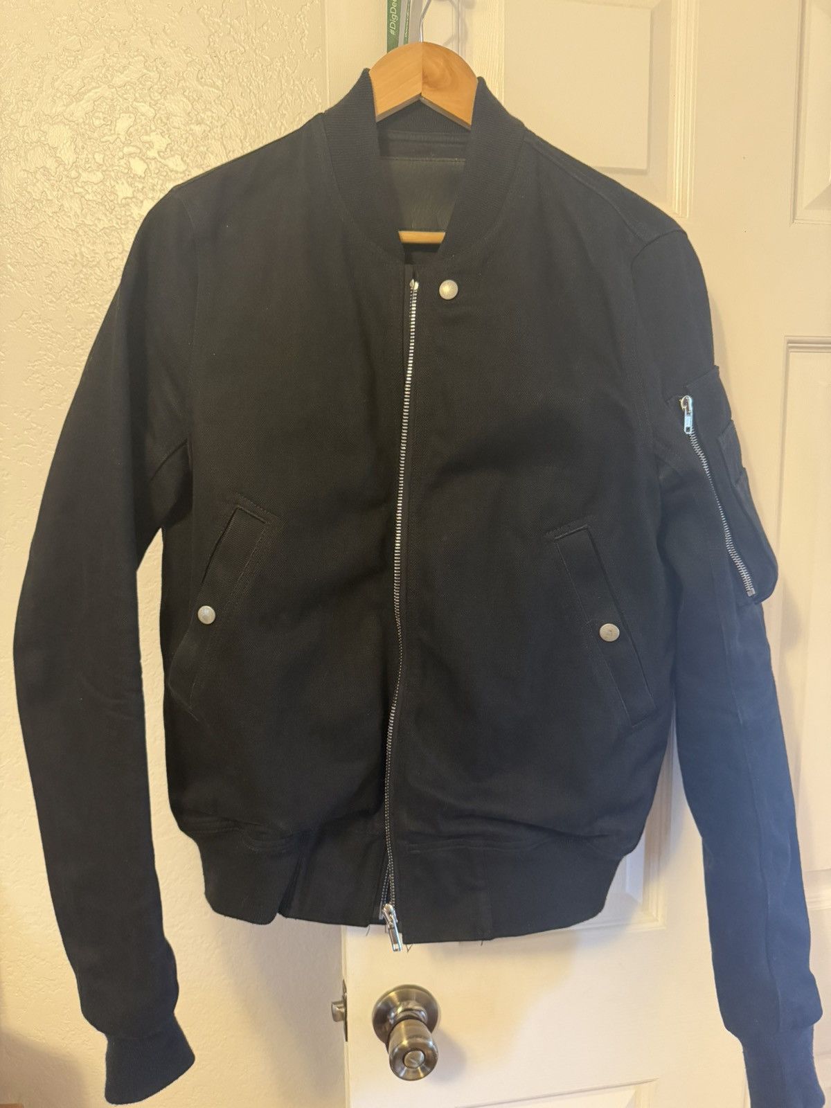 Rick Owens Drkshdw Rick Owens DRKSHDW denim bomber Size US S / EU 44-46 / 1 - 1 Thumbnail