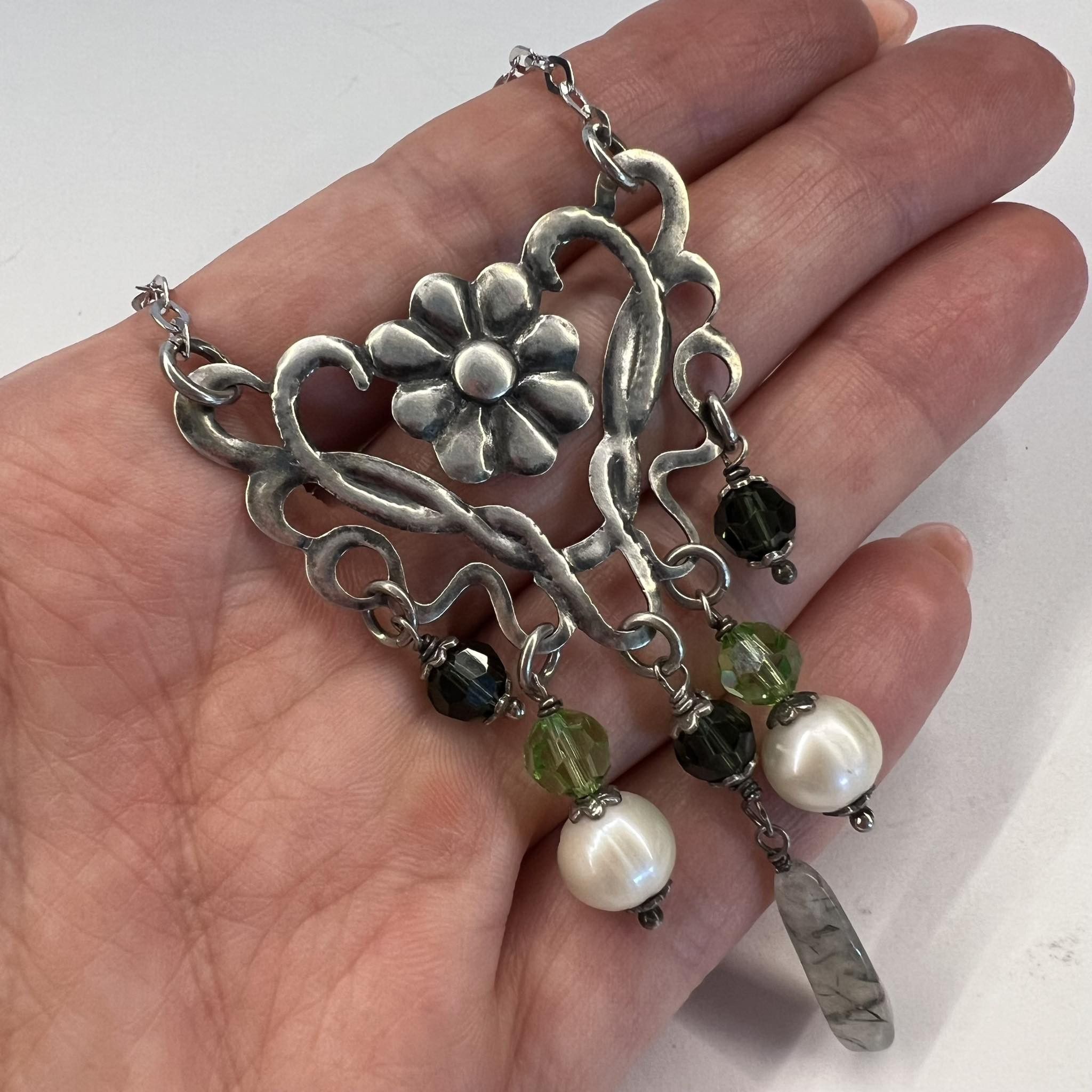 Vintage Vintage Jewelry Sterling Silver 925 Chain Necklace 13.6 gr Size ONE SIZE - 7 Thumbnail