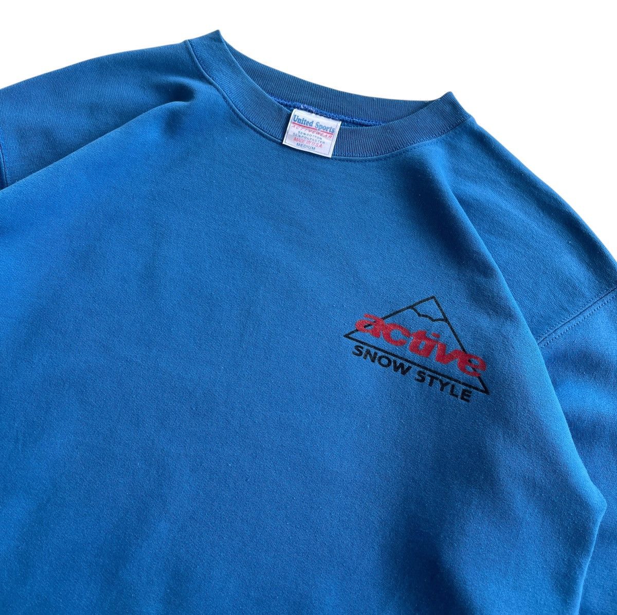 Vintage 90s Active Snow Style Crewneck Sweatshirt Size US M / EU 48-50 / 2 - 6 Thumbnail