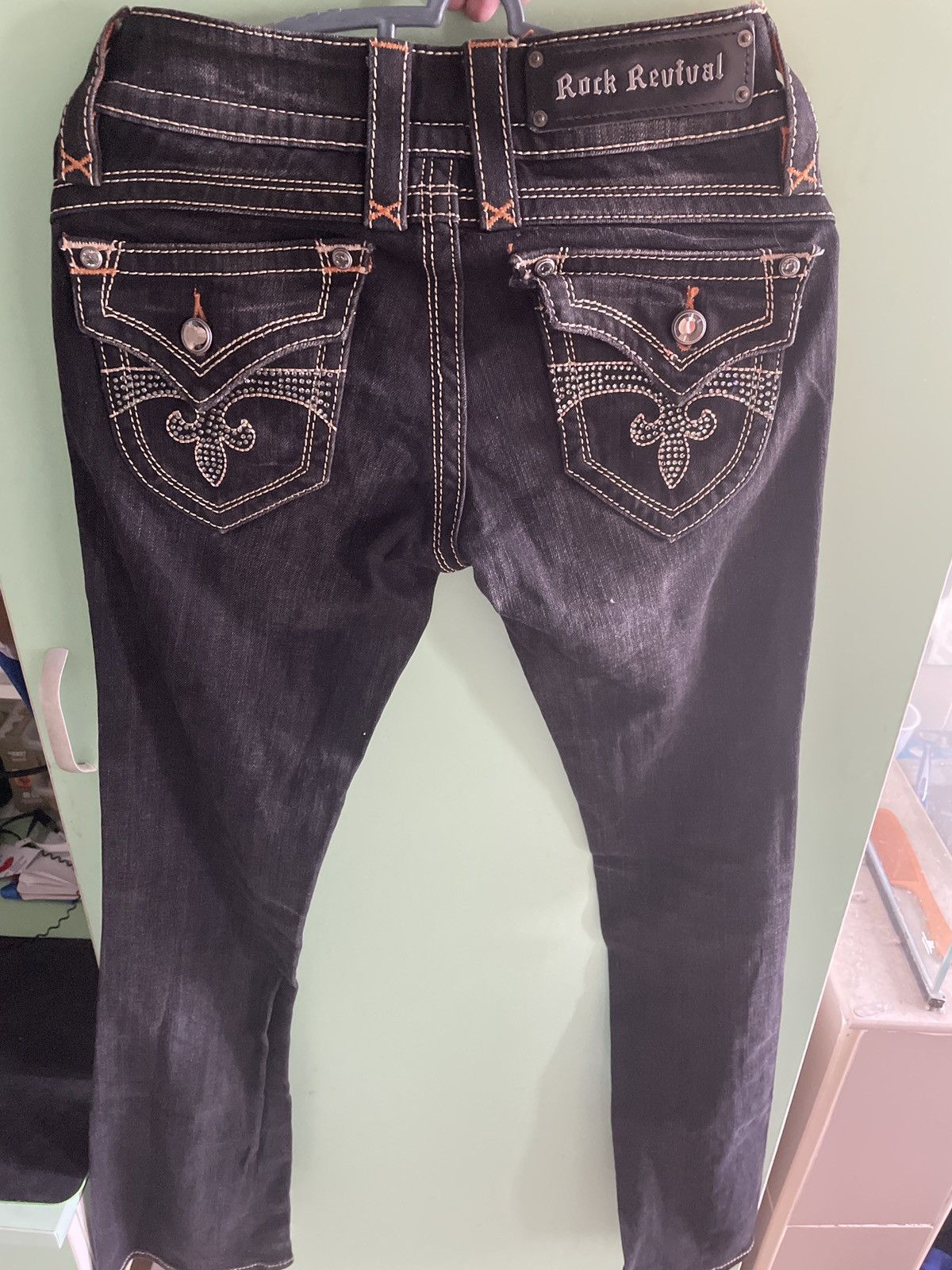 Rock Revival Rock Revival Gwen Super Low Rise Bootcut Jeans Size 25" / US 0 / IT 36 - 2 Thumbnail