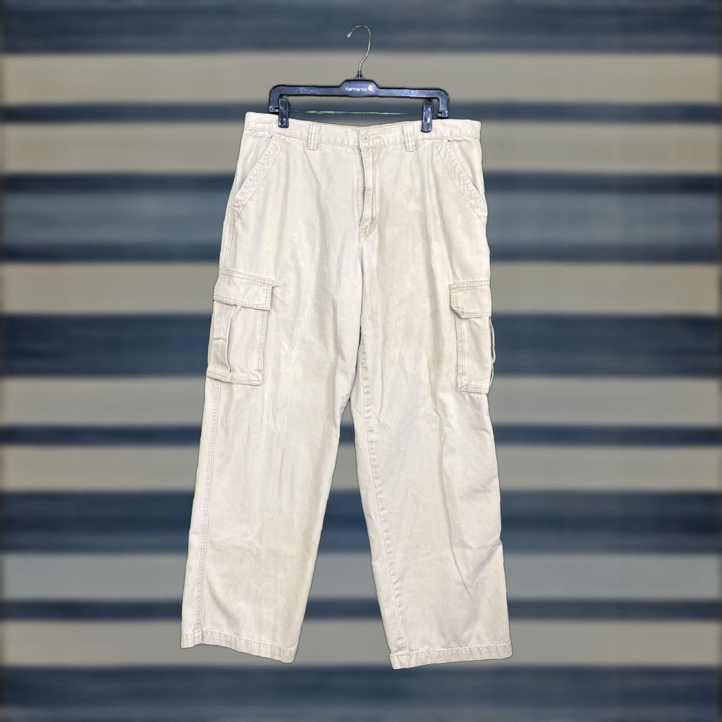 Vintage VINTAGE Aéropostale Cargo Pants Mens 36x30 Baggy Loose Wide Leg Y2K Beige 90s Grunge Size US 36 / EU 52 - 1 Thumbnail