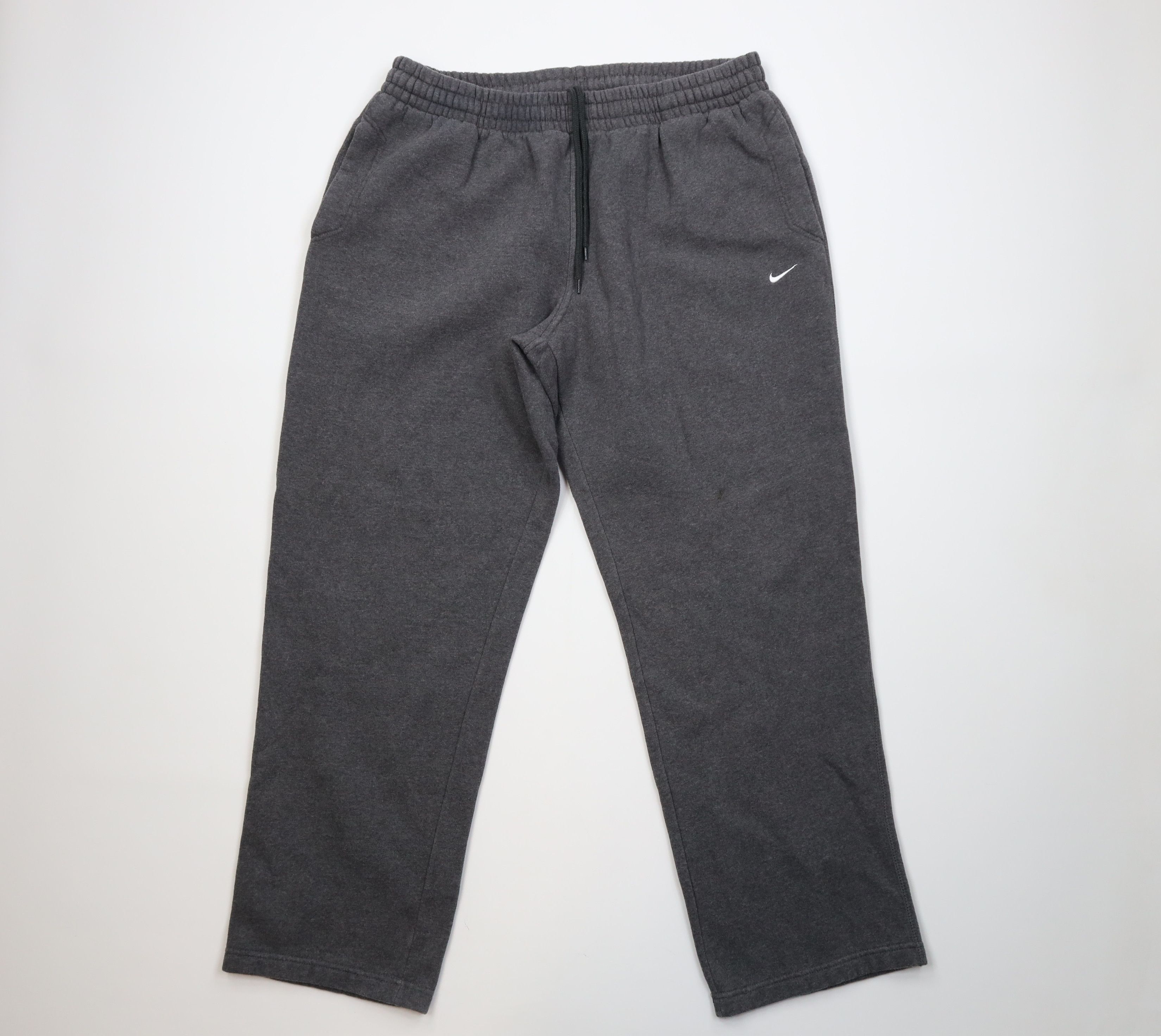 Nike Vintage Y2K Nike Mini Swoosh Wide Leg Sweatpants Pants Gray Size US 40 / EU 56 - 1 Thumbnail