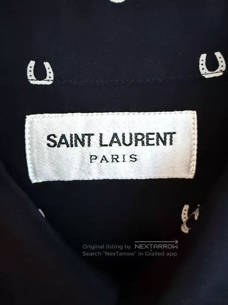 Saint Laurent Paris Saint Laurent Paris Size 38 Silk shirt with horse's hoof c Size US S / EU 44-46 / 1 - 4 Thumbnail