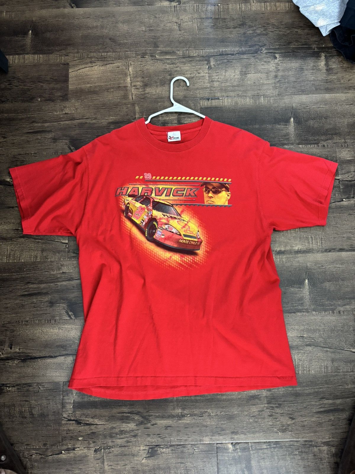 NASCAR Red 2002 Kevin harvick nascar tee XL Size US XL / EU 56 / 4 - 1 Thumbnail