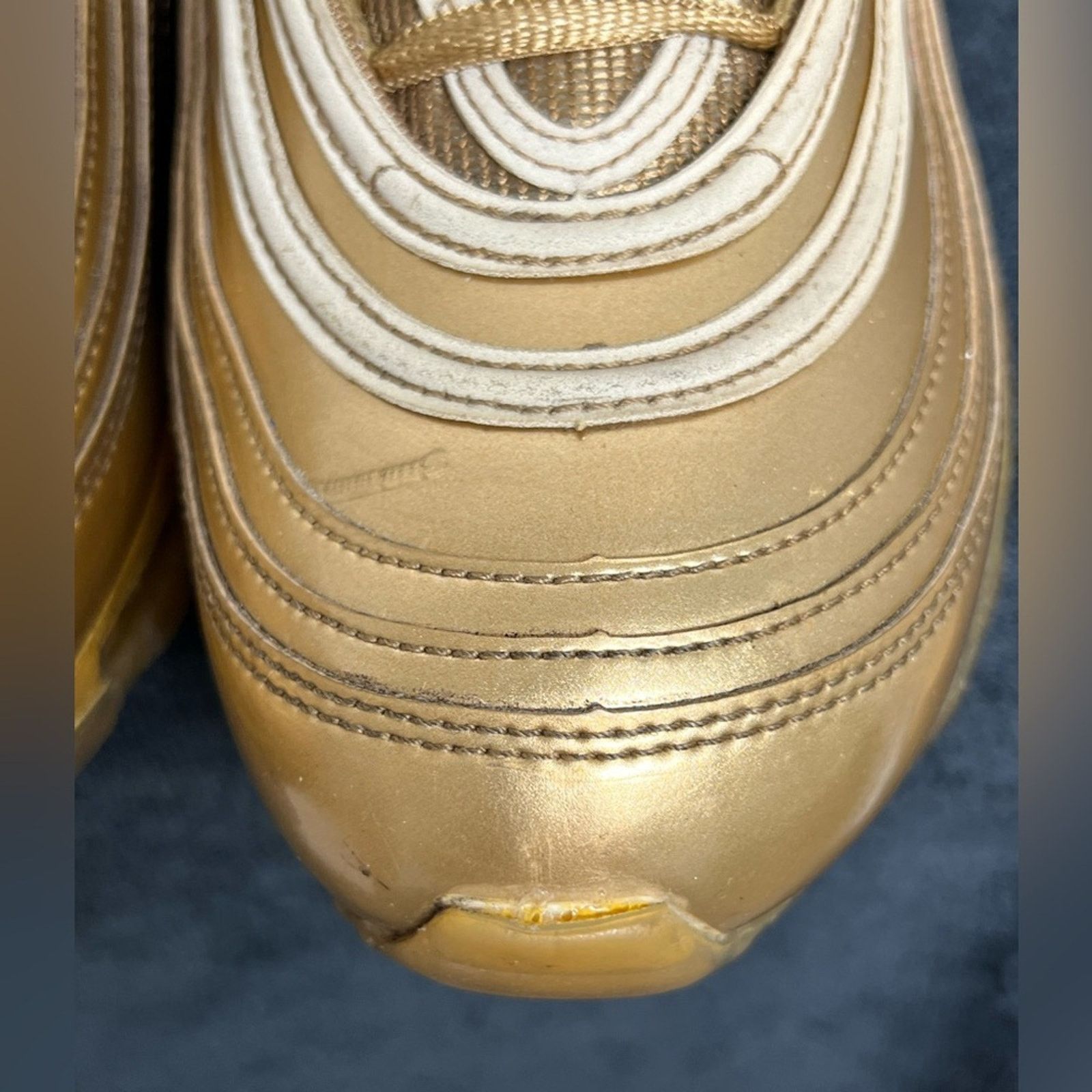 Nike Nike Air Max 97 Metallic Gold Low Top Shoes Mens 10.5 W/ Box Size US 10.5 / EU 43-44 - 10 Thumbnail