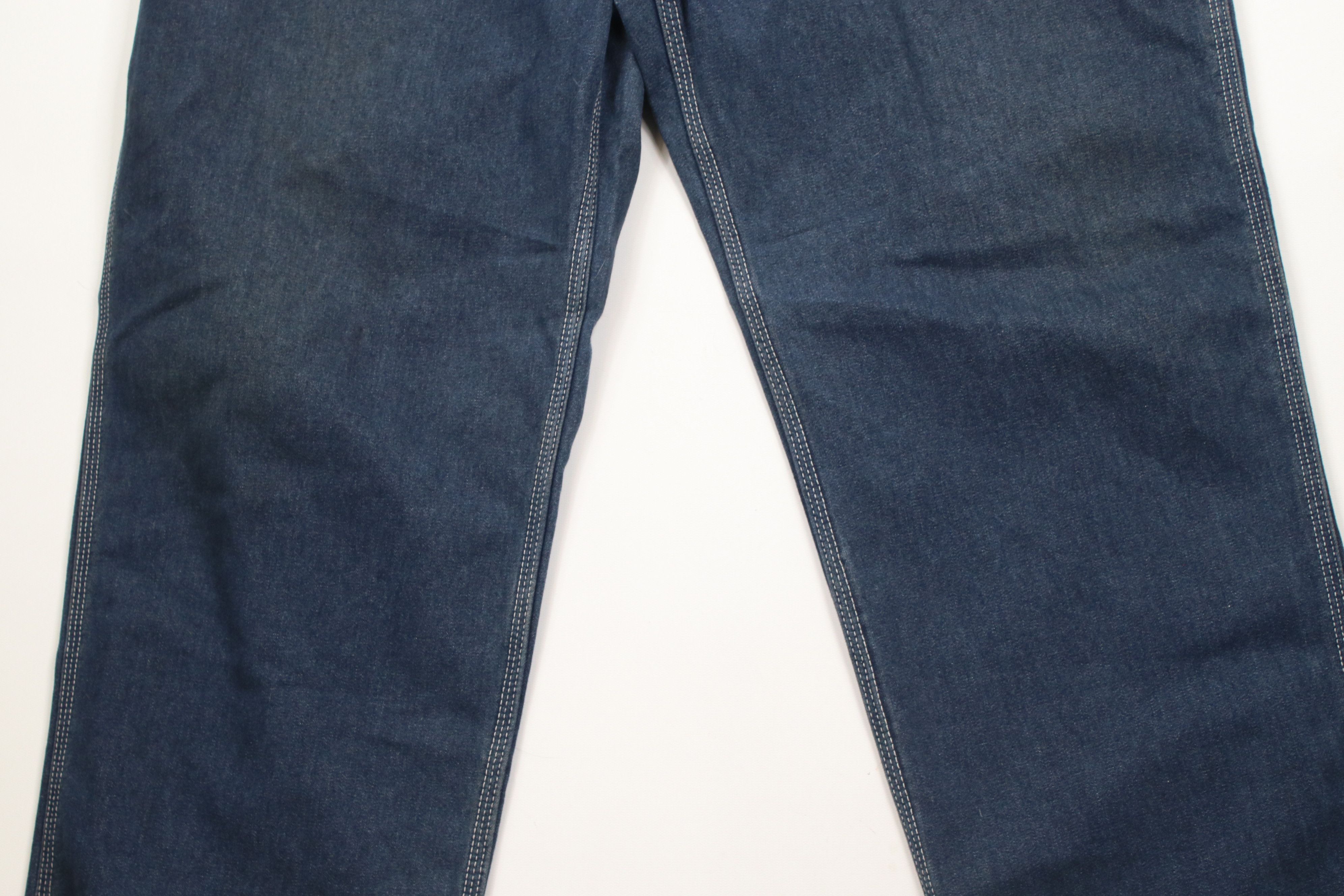 Vintage Vintage 90s Streetwear Wide Leg Dungaree Denim Jeans Blue Size US 40 / EU 56 - 3 Thumbnail