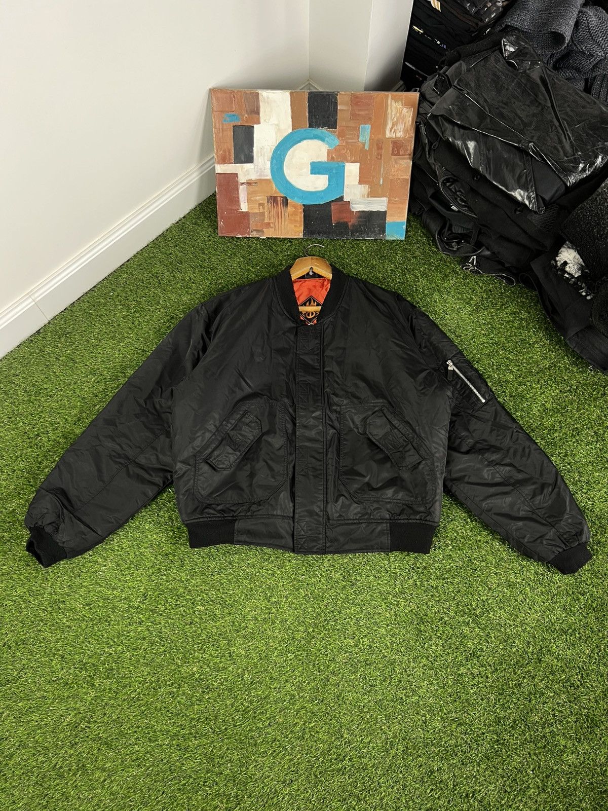 Alpha Industries Vintage MA1 Bomber Jacket Flyer Military Alpha Industries Size US XL / EU 56 / 4 - 1 Thumbnail