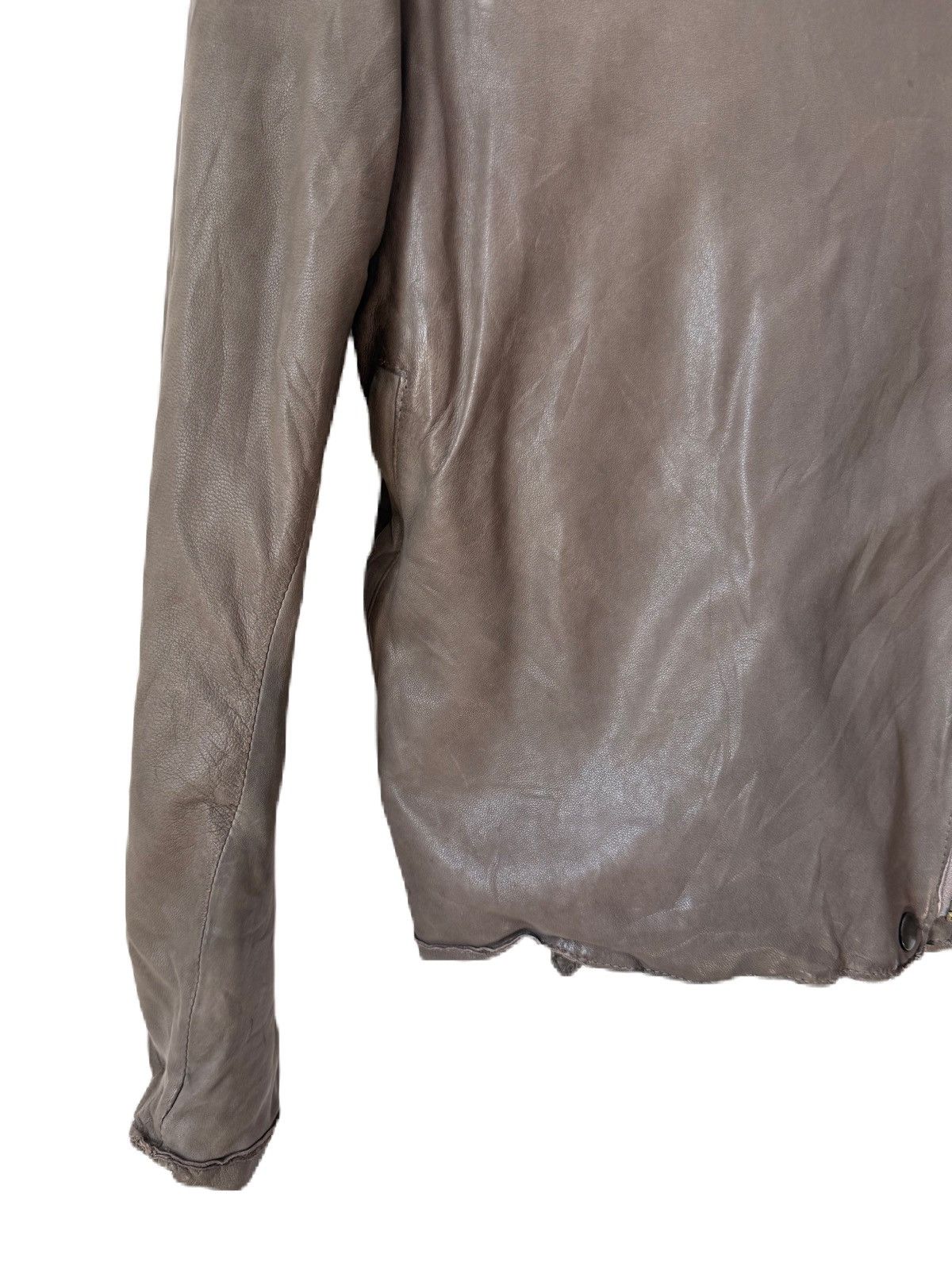 SHIPS JAPANESE BRAND SHIPS LEATHER JACKET ASYMMETRIC SHEEPSKIN Size M / US 6-8 / IT 42-44 - 4 Thumbnail