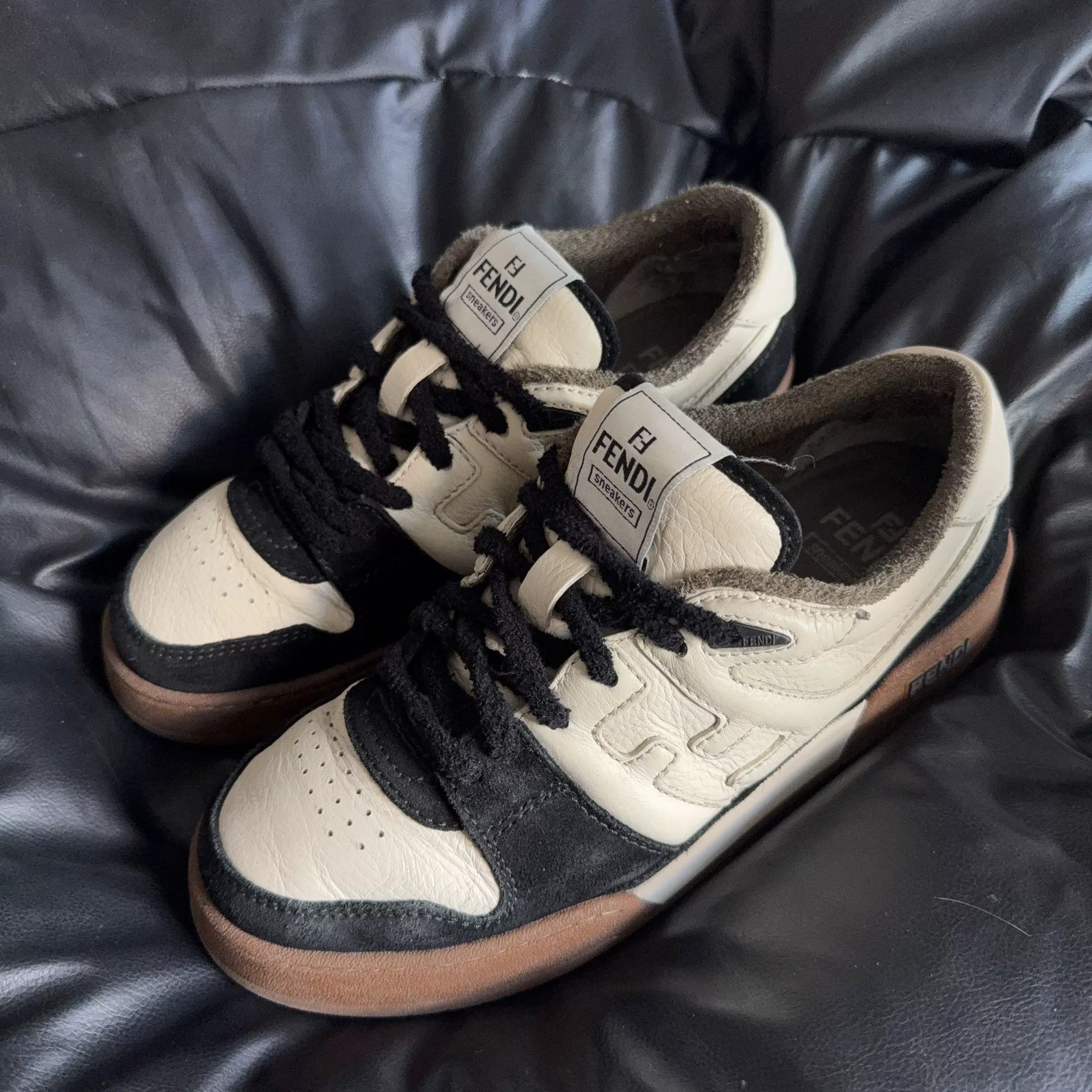 Fendi Fendi Leather Black Lowtop Sneakers 41 Men Size US 8.5 / EU 41-42 - 1 Thumbnail