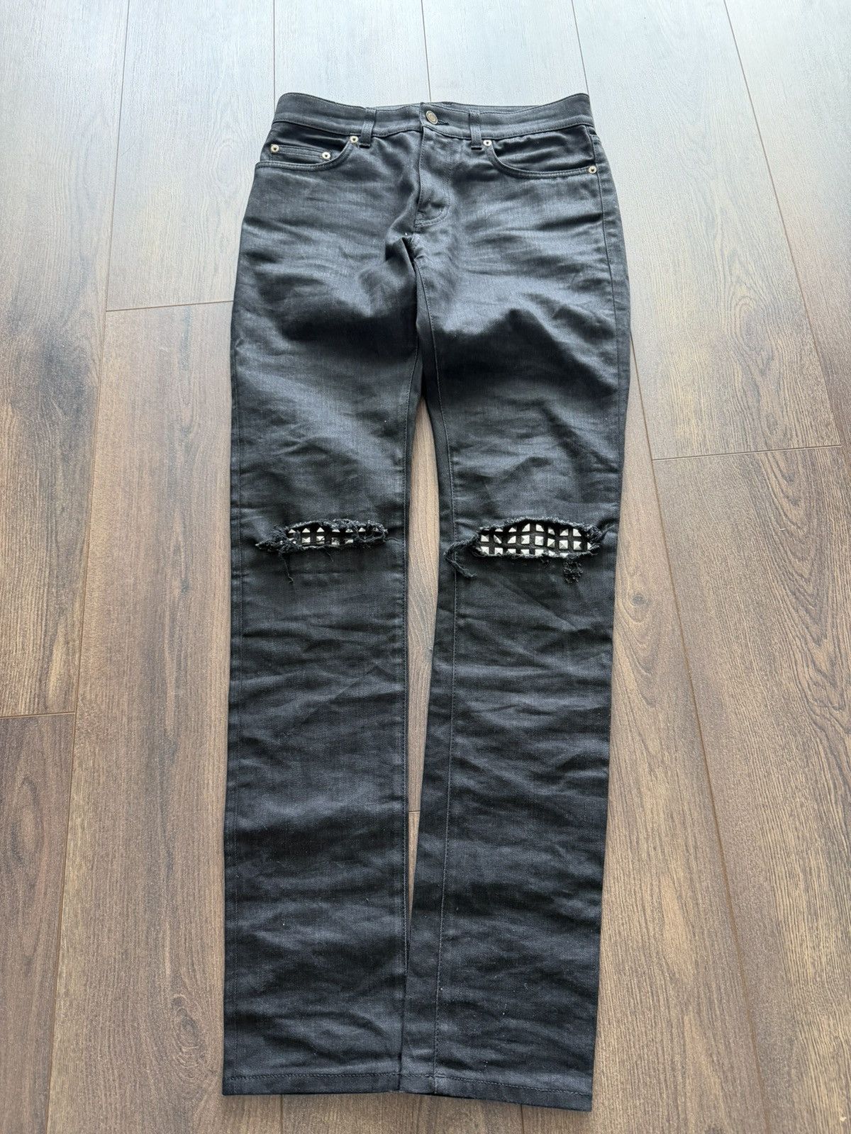 Saint Laurent Paris saint laurent black studded knees Size US 30 / EU 46 - 1 Thumbnail