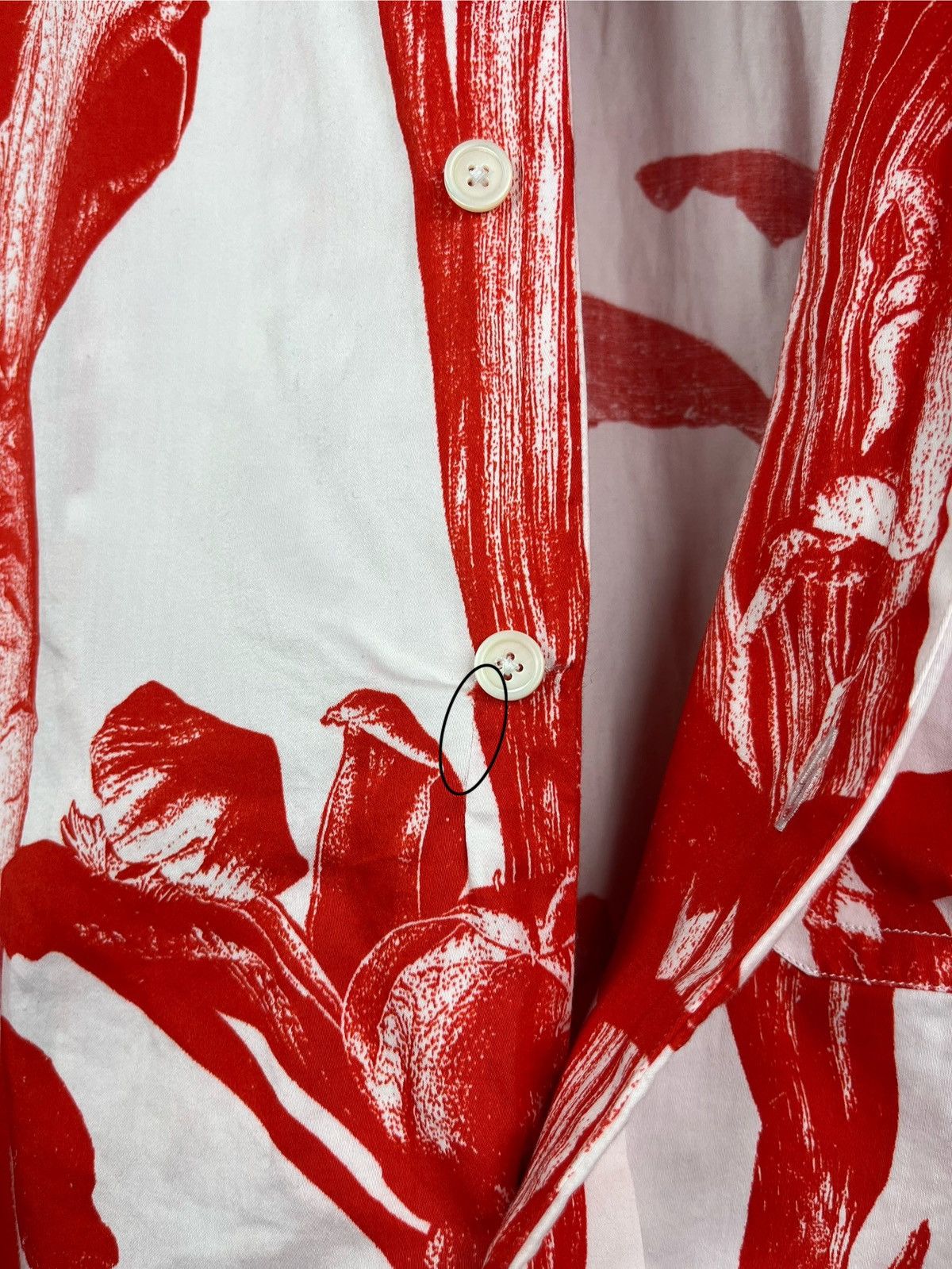 Givenchy Givenchy x MMW Iris Floral Flower Logo Button Up Shirt Rare Size US M / EU 48-50 / 2 - 12 Thumbnail