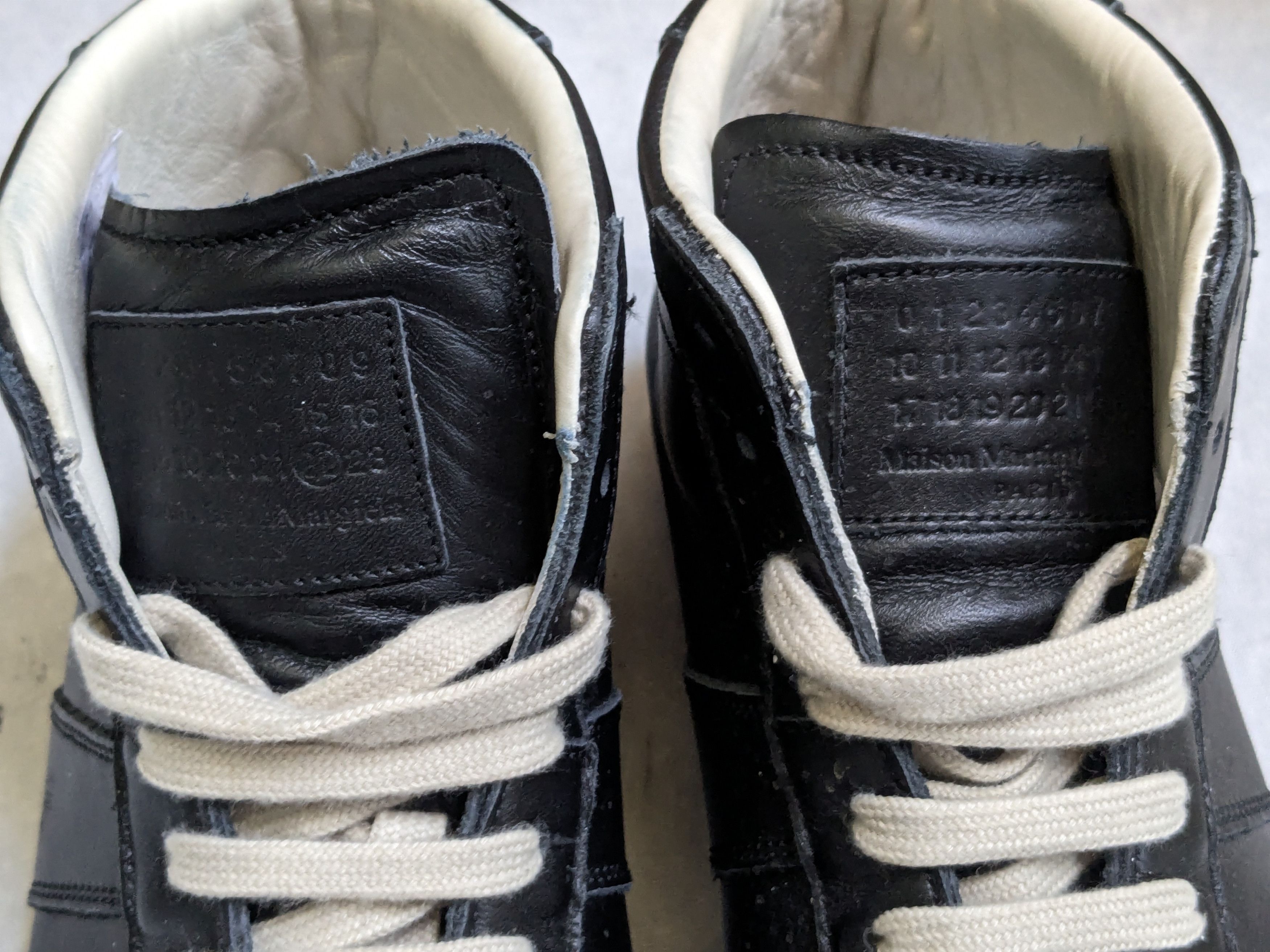 Maison Margiela Maison Margiela GAT Replica Paint Splatter Black 9 42 Highs Size US 9 / EU 42 - 2 Thumbnail
