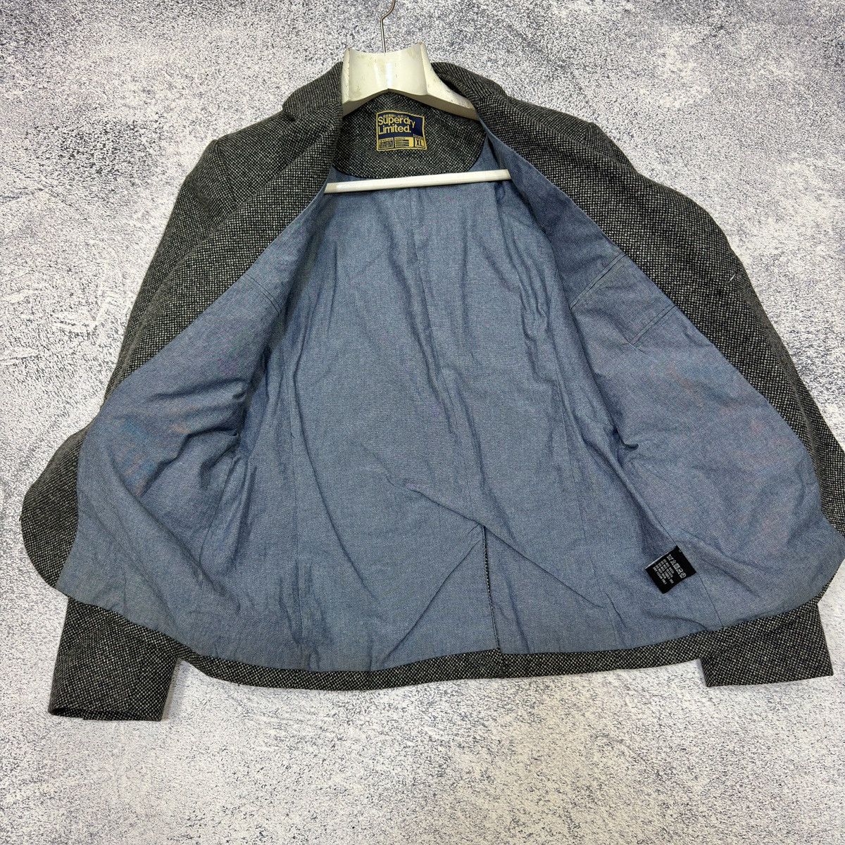 Superdry Superdry Gray Wool Blazer L size Size 52R - 9 Thumbnail