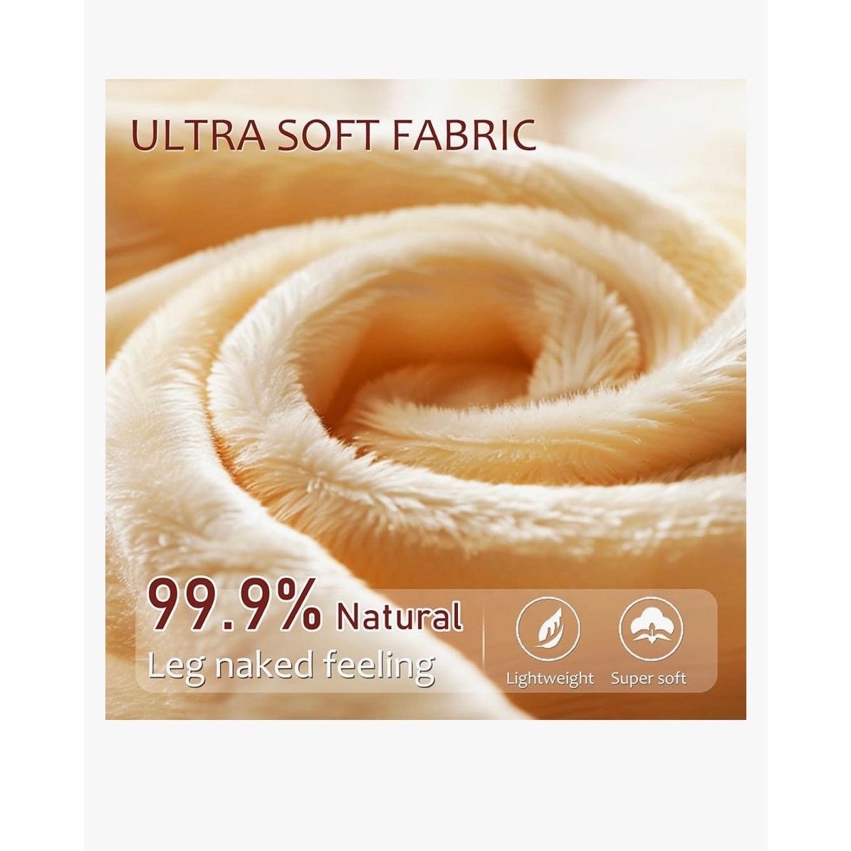 The Unbranded Brand EXQUISLIFE Fleece Lined Tights Sheer Women Black & Coffee Size 32" / US 10 / IT 46 - 6 Thumbnail