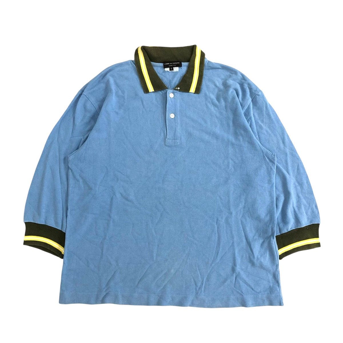 Comme des Garcons Homme Plus Vintage Comme Des Garcons Homme Plus CDG Button Polo Shirts Size US M / EU 48-50 / 2 - 1 Thumbnail