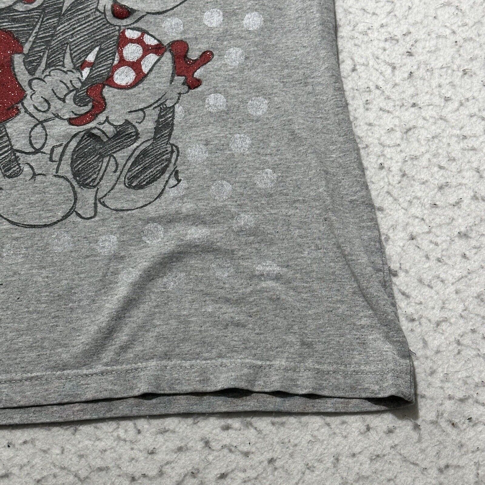 Disney Disney Small Mickey Minnie Mouse Gray Graphic T Shirt Size S / US 4 / IT 40 - 2 Thumbnail