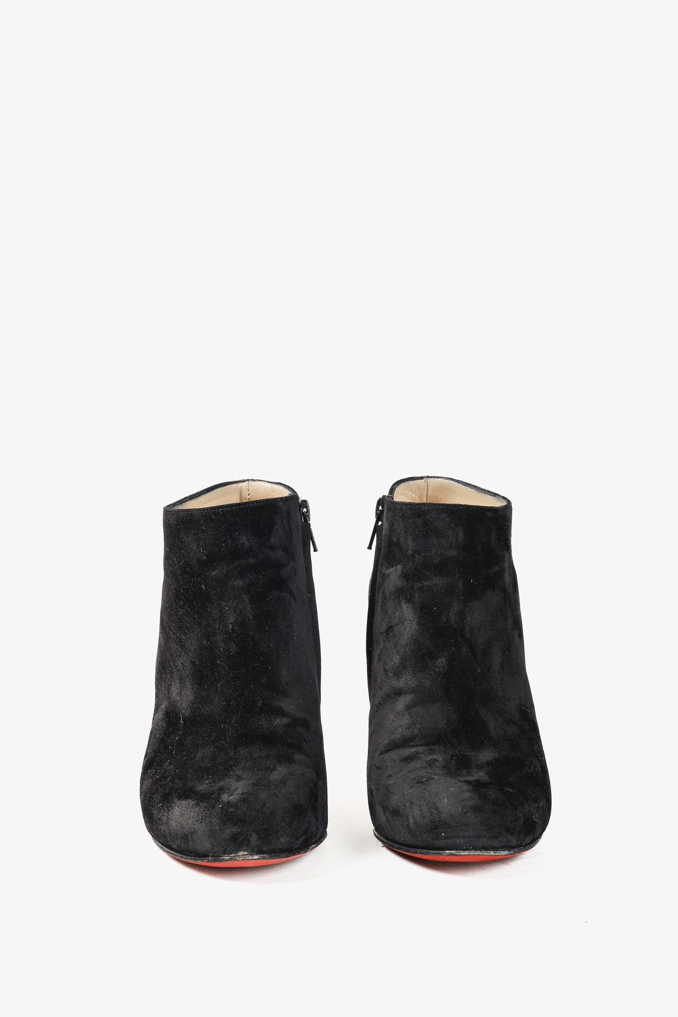 Christian Louboutin Christian Louboutin Belle 85 Veau Velours Ankle Booties Size US 9.5 / IT 39.5 - 2 Thumbnail