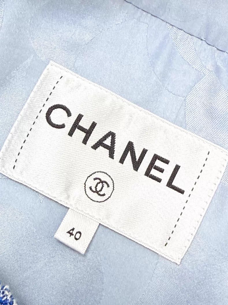 Chanel Chanel Mixed-color double C diamond buckle short-sleeved j Size S / US 4 / IT 40 - 5 Thumbnail