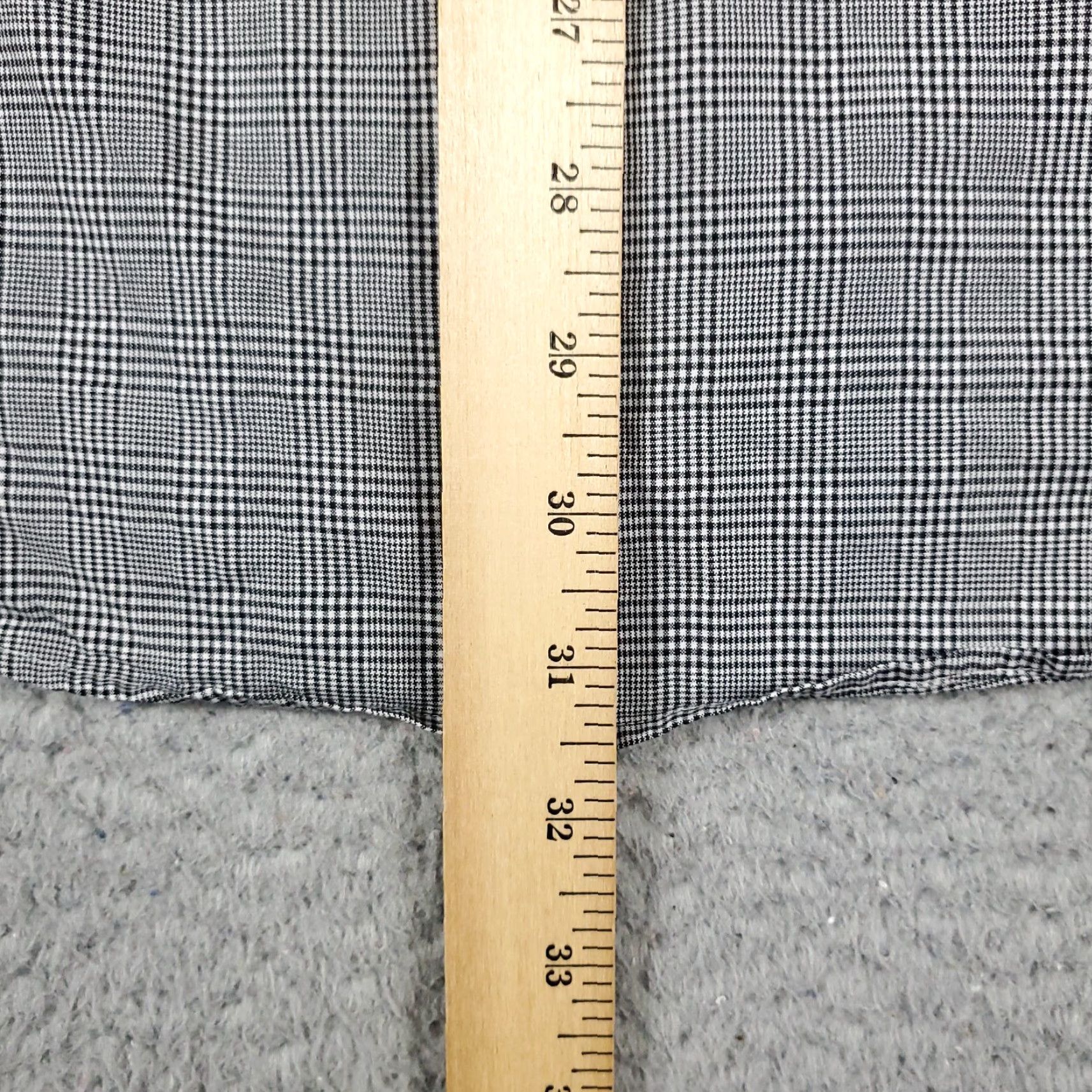 Ralph Lauren Ralph Lauren Shirt Mens 16.5 Gray Plaid Dress Button-Up Long Sleeve, Regular Fit, Cotton, Classic American Style - Mens Size 42R - 4 Thumbnail