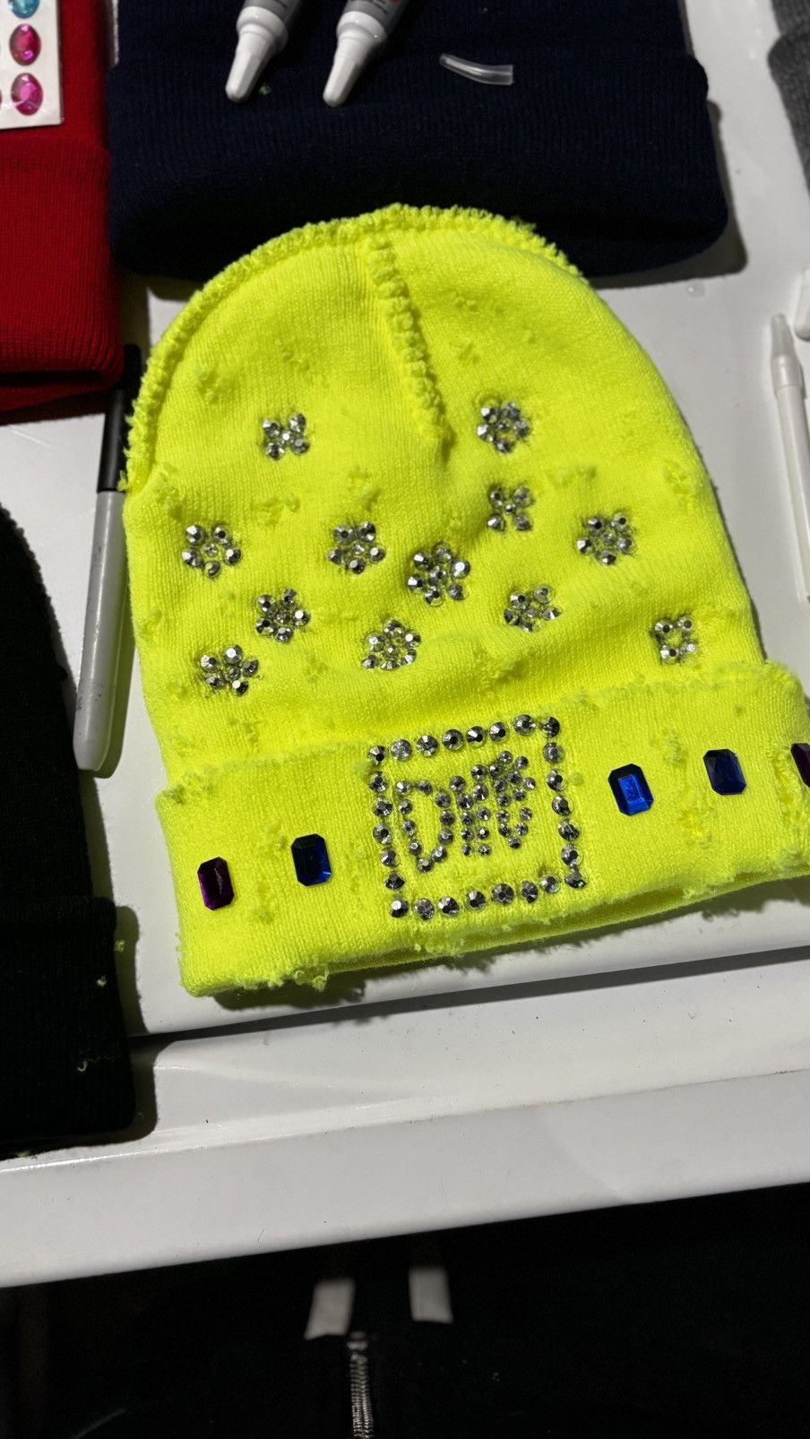 Other Rhinestone Beanies Size ONE SIZE - 7 Thumbnail