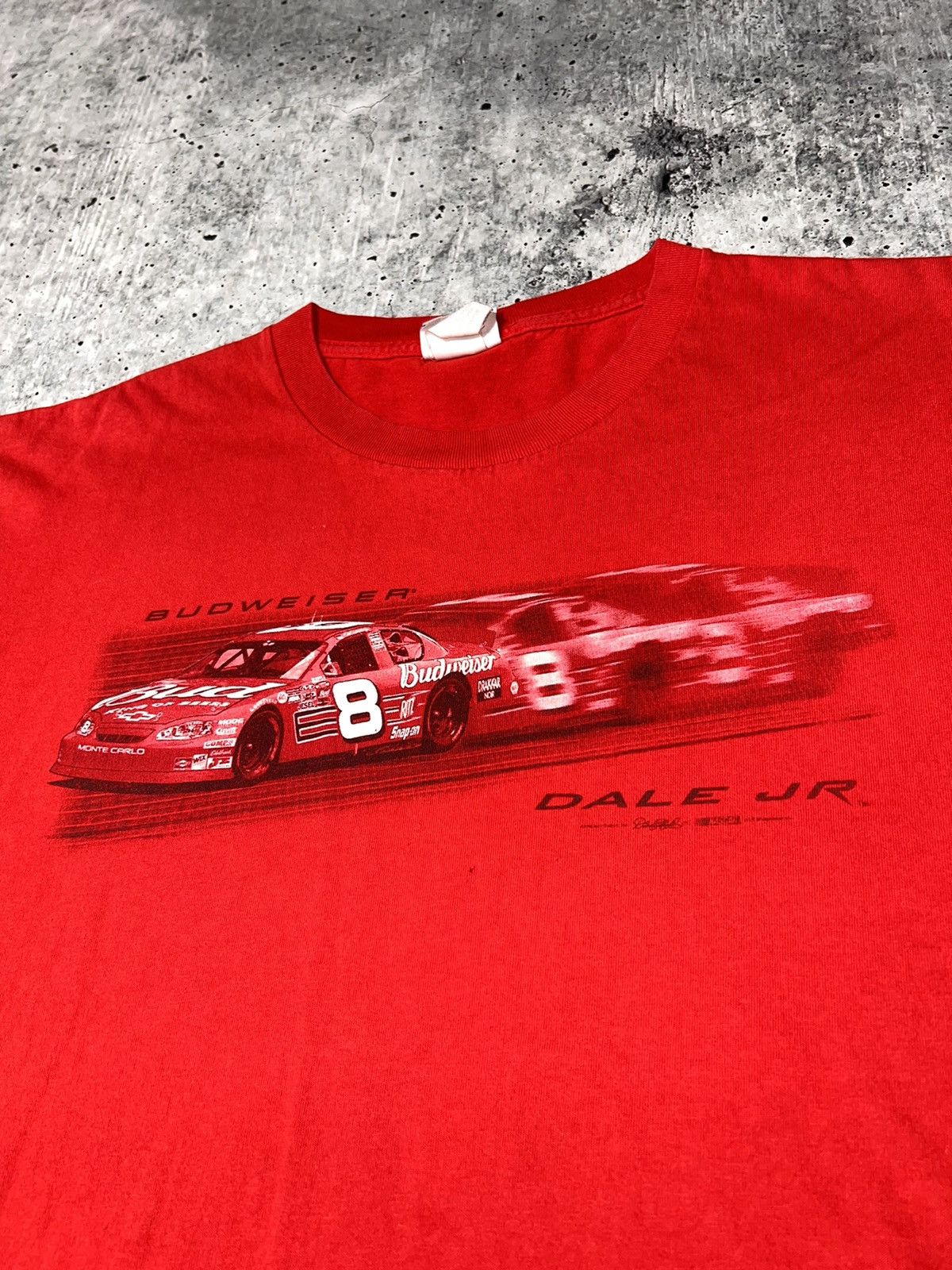 NASCAR Vintage Y2K Dale Earnhardt Jr Graphic Tee Size US XL / EU 56 / 4 - 2 Thumbnail