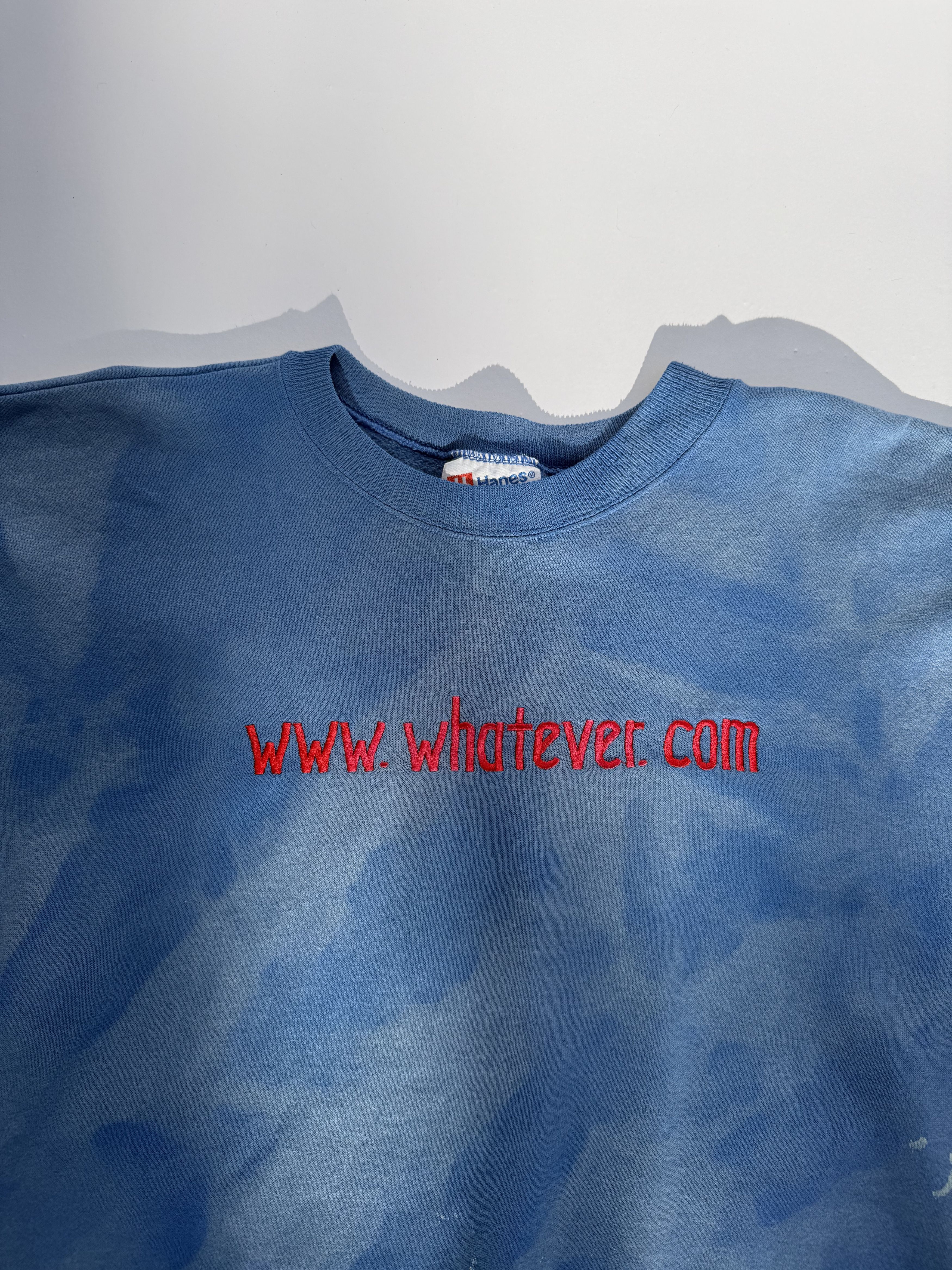 Vintage Vintage Acid Washed 'www.whatever.com' Sweatshirt Size US XL / EU 56 / 4 - 2 Thumbnail