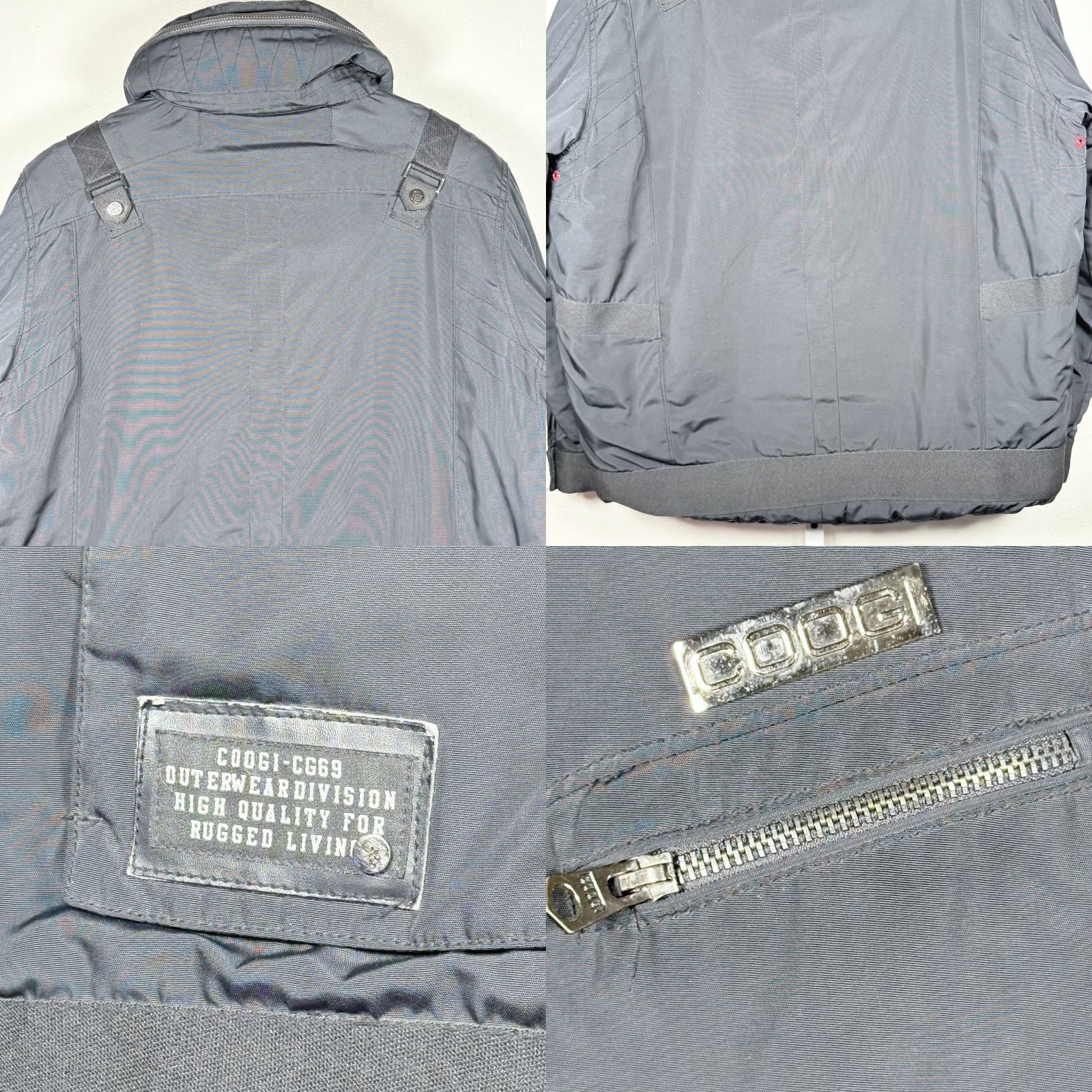 Coogi Coogi Bomber Jacket Black Puffer Lined Full Zip Men's Large Size US L / EU 52-54 / 3 - 8 Thumbnail