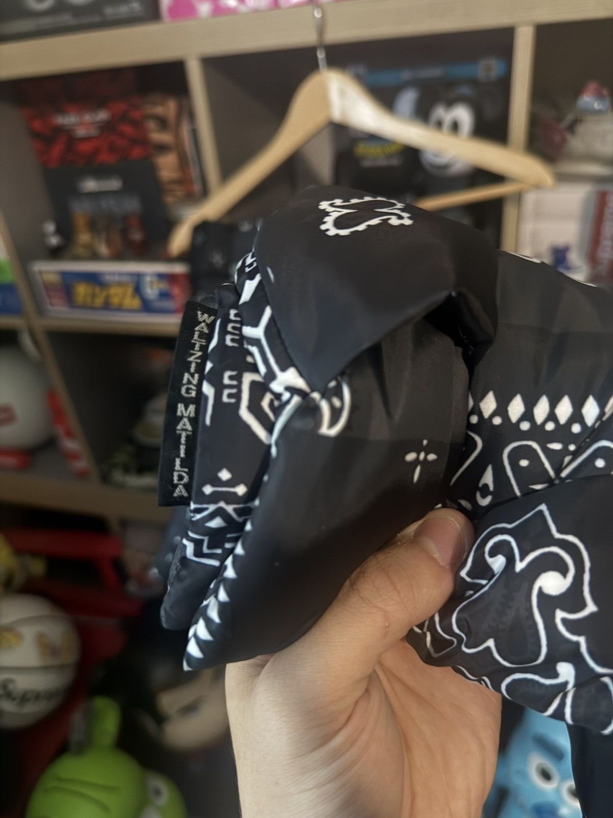 Kapital Kapital Black Paisley Puffer Bandana Size ONE SIZE - 3 Thumbnail