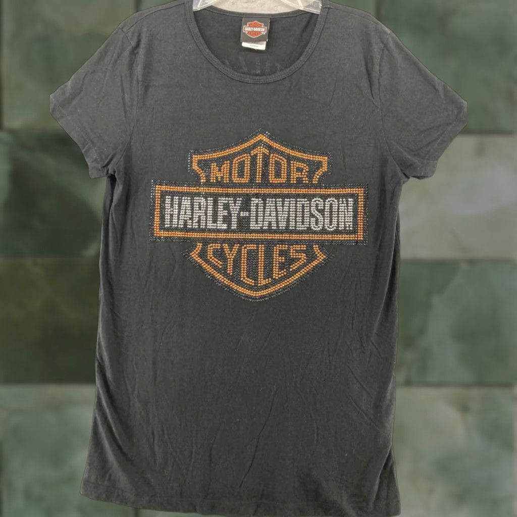 Bravado Harley-Davidson Classic Womens T-Shirt Black XL Short Sleeve Round Neck Biker Size XL / US 12-14 / IT 48-50 - 1 Thumbnail