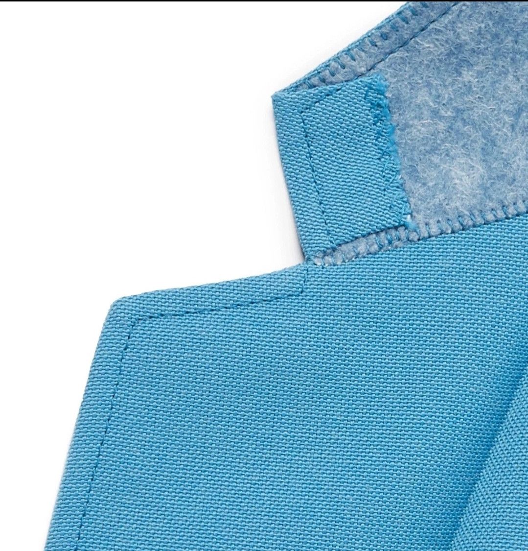 Gucci Blue Wool-Blend Canvas Blue Blazer 46 NWT Size 46R - 4 Thumbnail