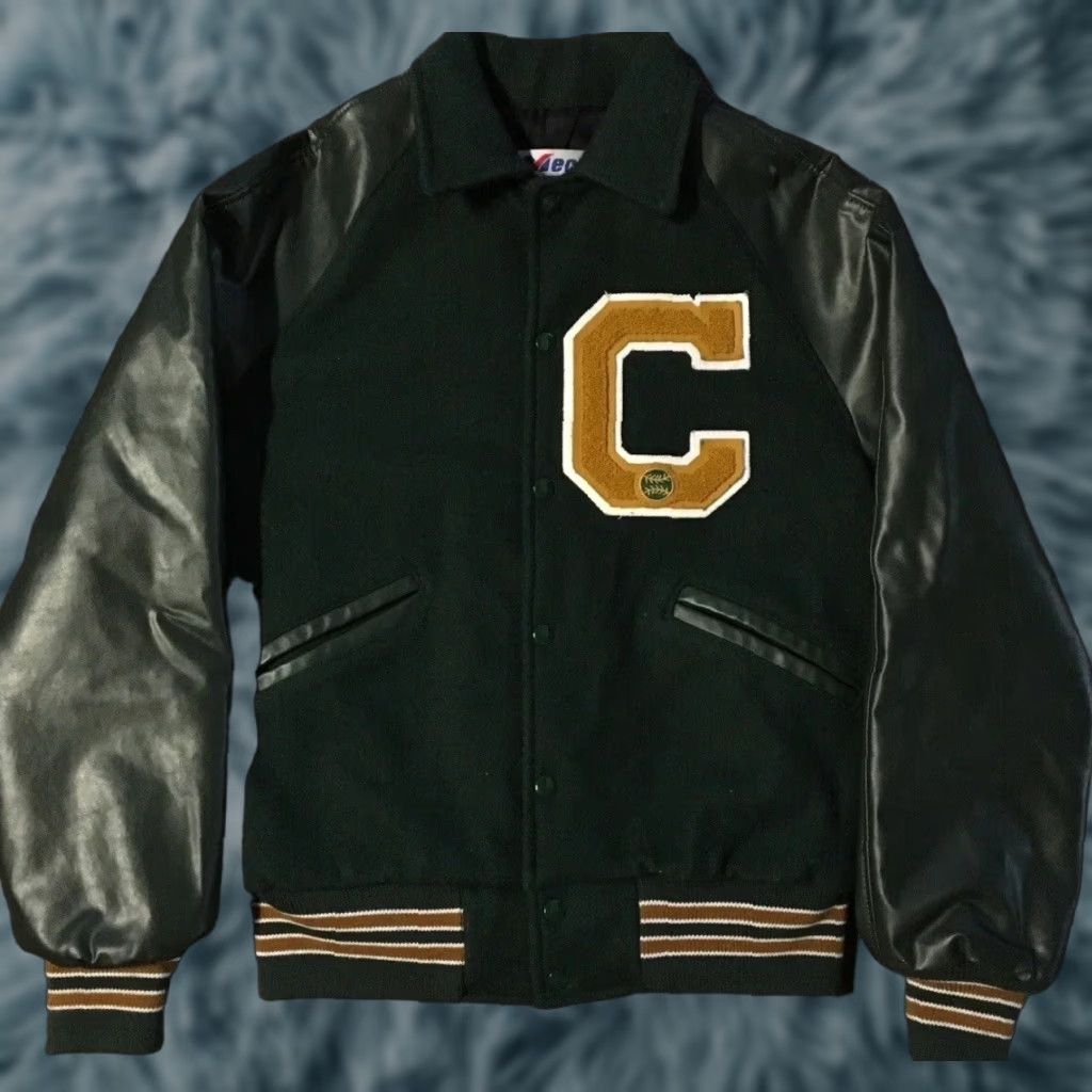 Vintage Vtg 90s Varsity Letterman Jacket S USA School Track Football PE Grunge 80s Size US S / EU 44-46 / 1 - 1 Thumbnail