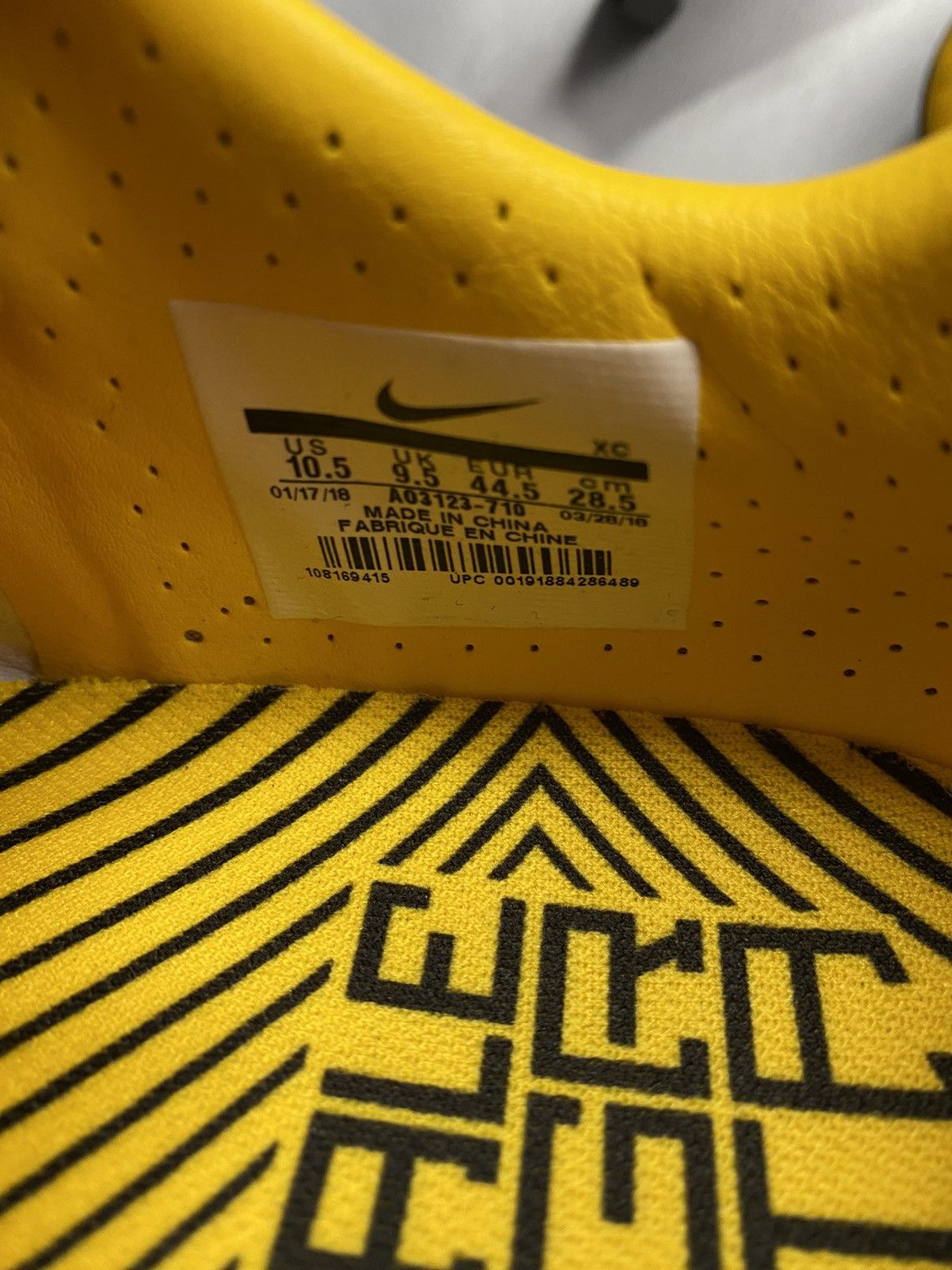 Nike Nike Mercurial Vapor 12 Pro NJR FG Yellow US 10.5 EUR 44.5 Size US 10.5 / EU 43-44 - 8 Thumbnail