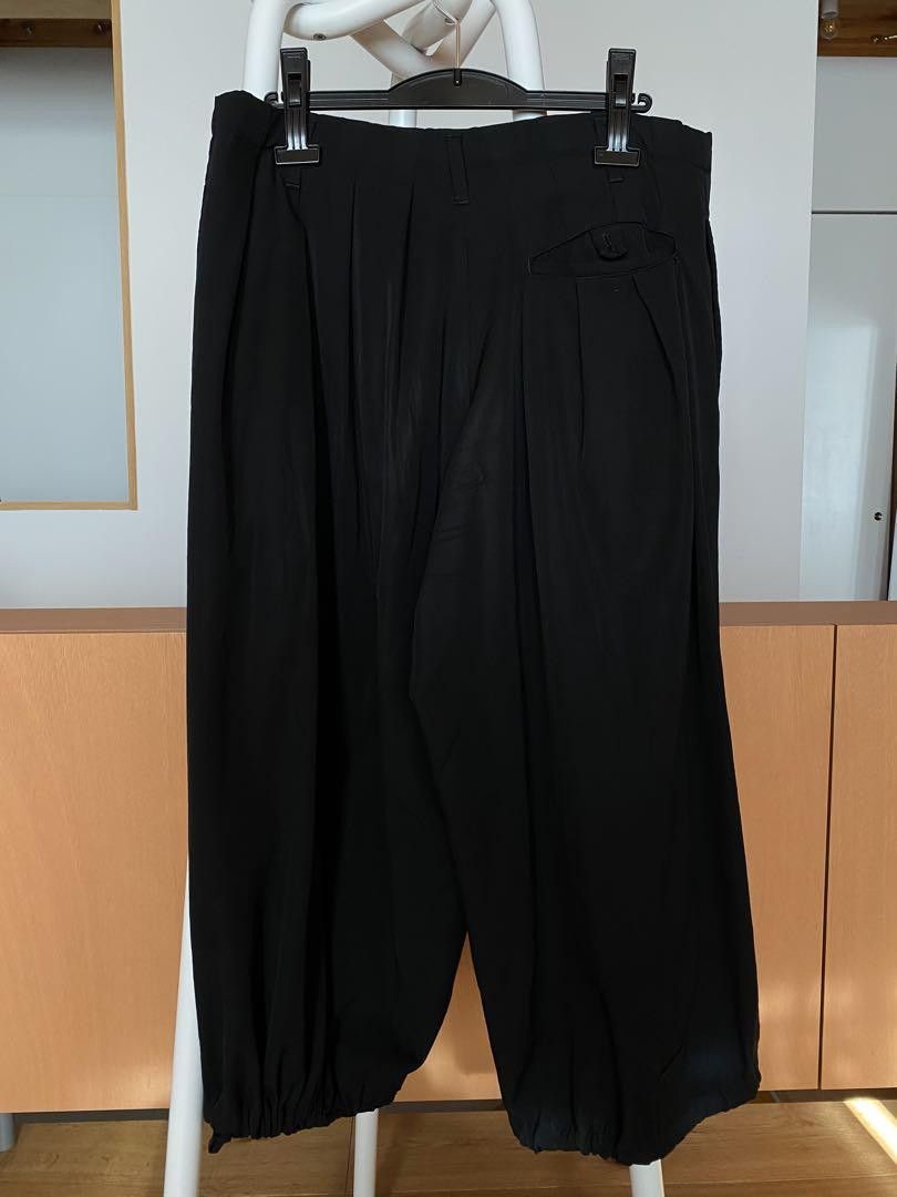 Yohji Yamamoto POUR HOMME 19ss woo gabardine baloon pants HH-P46-100 Size US 35 - 2 Thumbnail