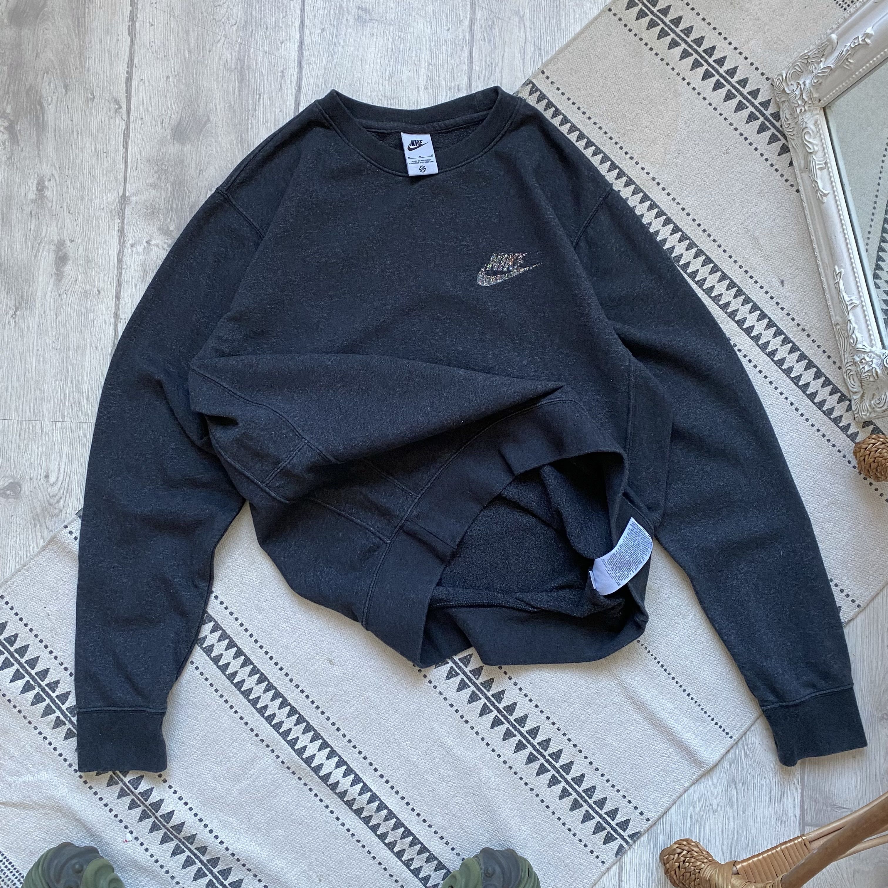 Nike 🦏 Y2K Nike sweatshirt Crewneck mini logo Swoosh Drill Size US M / EU 48-50 / 2 - 9 Thumbnail